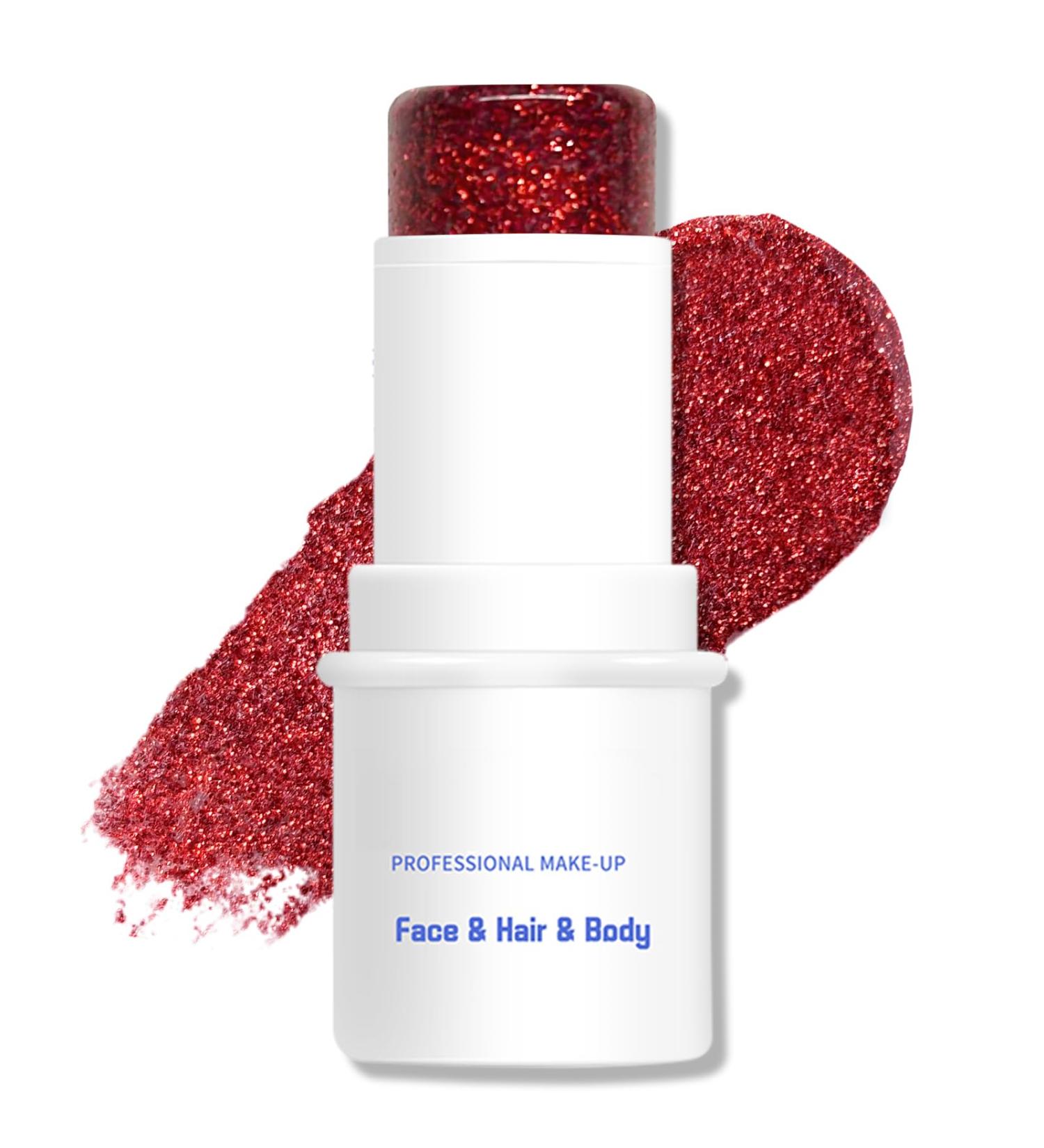 Buy Body Glitter Stick - Chunky Red Glitter Gel for Face Body & Hair | Waterproof Holographic Mermaid Makeup - Buy Online on GoSupps.com