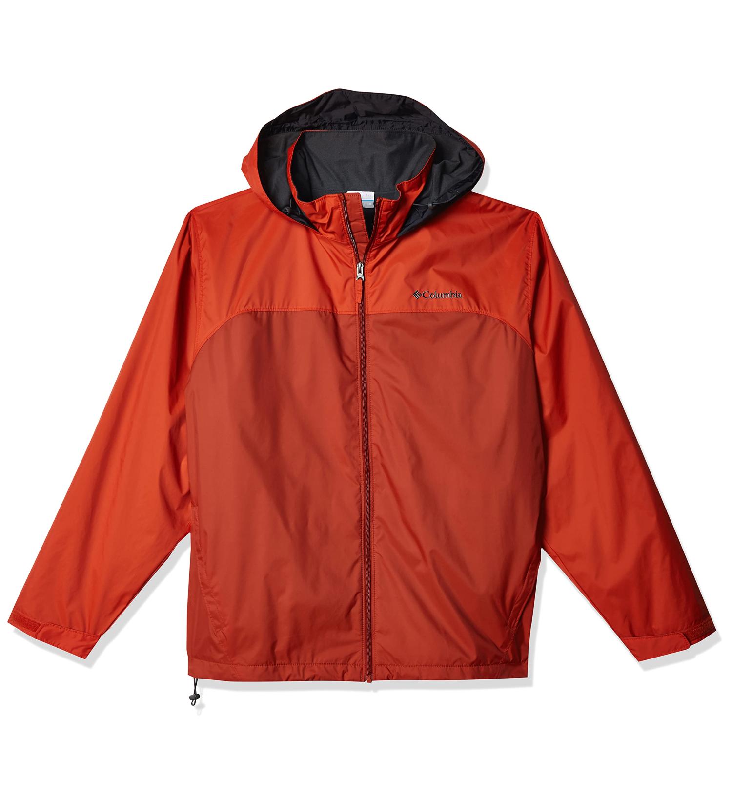 Columbia Men's Glennaker Lake Lined Rain Jacket - Small Dark Sienna/Bonfire - Buy Online on GoSupps.com