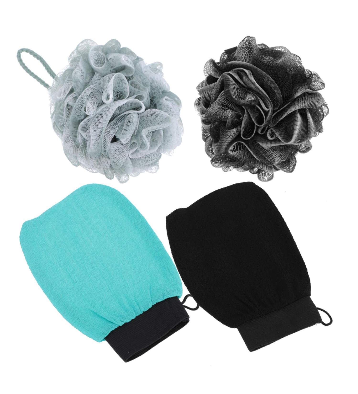 SOESFOUFU 2 Sets Bath Set Women Shower Body Exfoliating Mitten Bathing Accessories Bath Accessories Bubble Maker Body Wash Puff Korean Washcloth Bath Loofah Rayon Deep Cleaning Toiletries - Buy Online on GoSupps.com