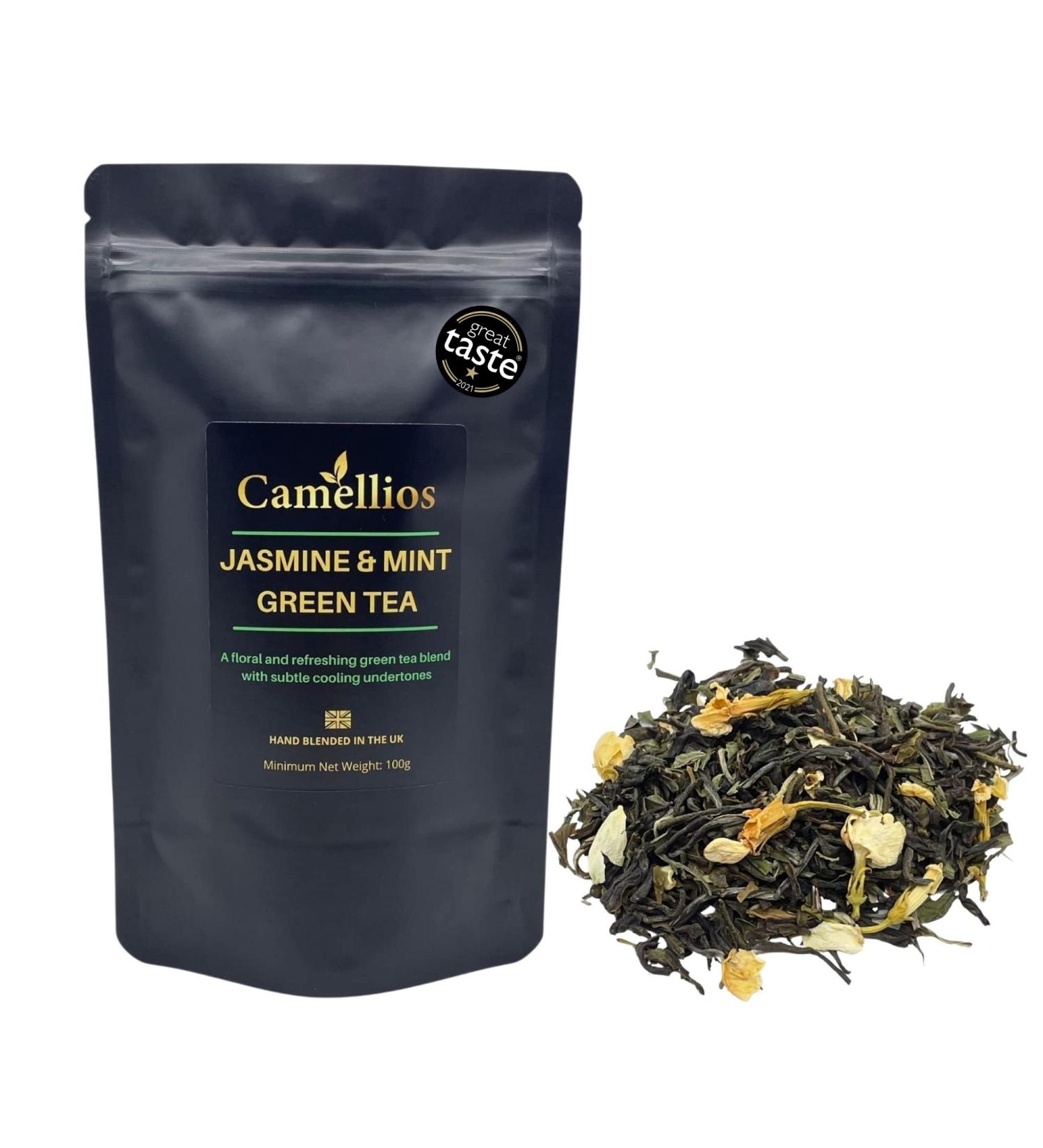 Th Vert Au Jasmin Et A La Menthe Th Vert En Feuilles Camellios (1kg) - Buy Online on GoSupps.com