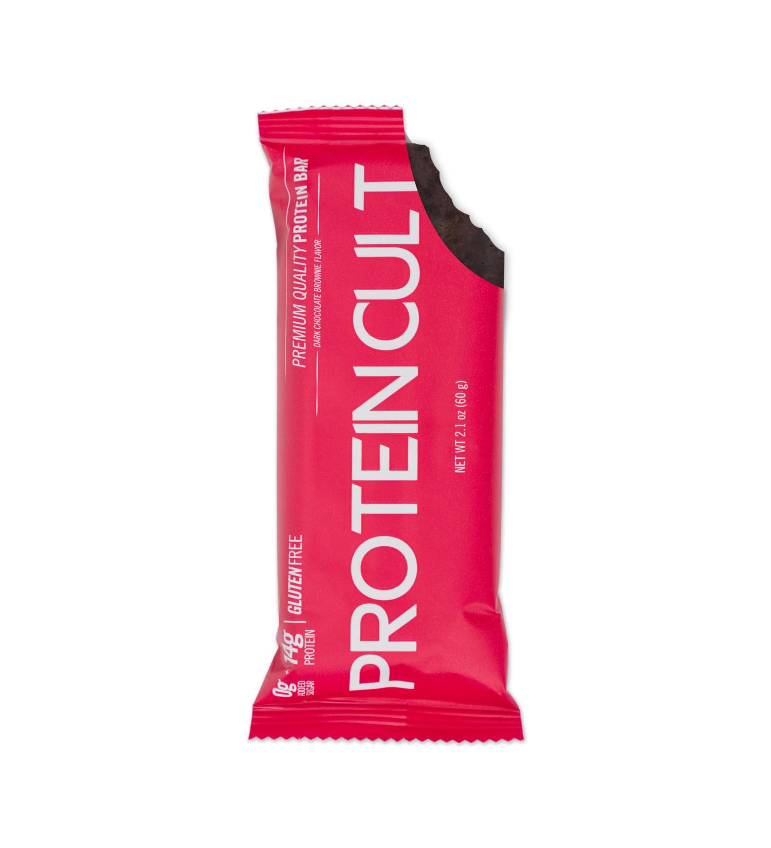 Protein Cult Bar - Chocolate Brownie (12ct) | High Protein Snack for Fitness Lovers | International Shipping Available - Buy Online on GoSupps.com