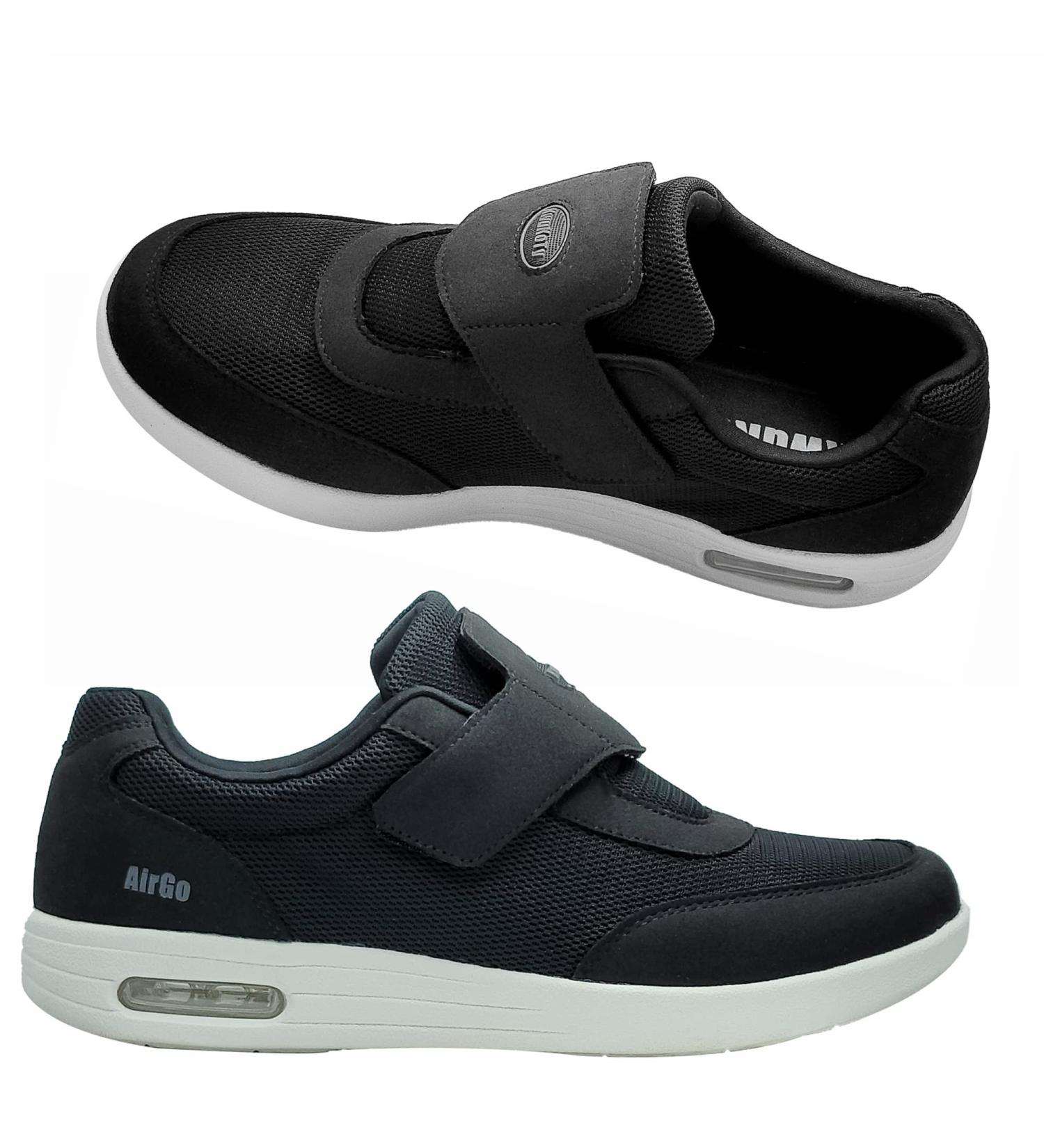 KWUKOTY Women's Diabetic Shoes | Adjustable Lace-Free Sneakers for Plantar Fasciitis/Edema | Wide Size 6.5-10 (Black) - Buy Online on GoSupps.com