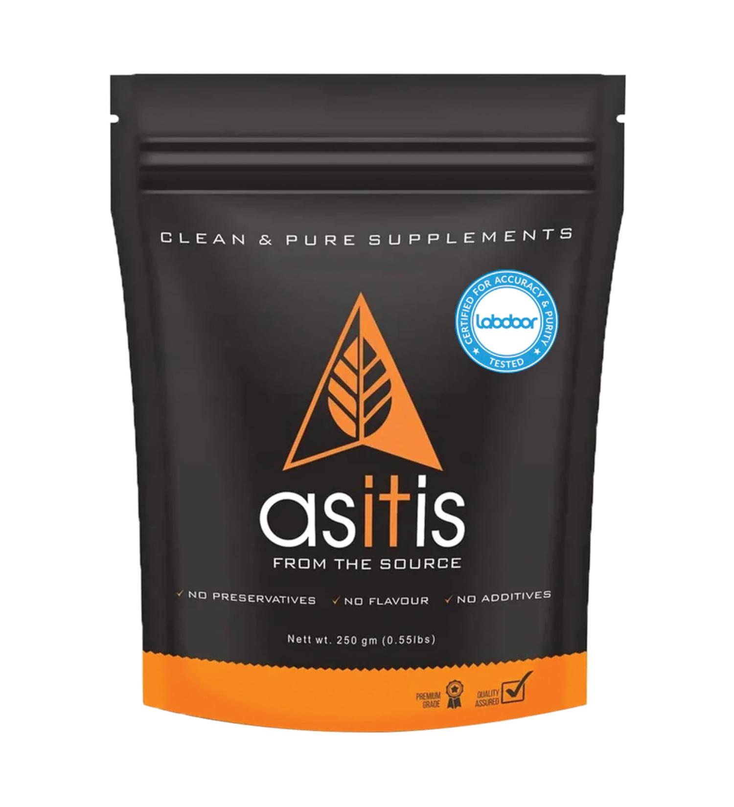 Buy AS-IT-IS Nutrition Creatine Monohydrate 250g - USA Labdoor Certified Pure & Accurate 2.5g Preworkout No Fillers or Preservatives - Buy Online on GoSupps.com