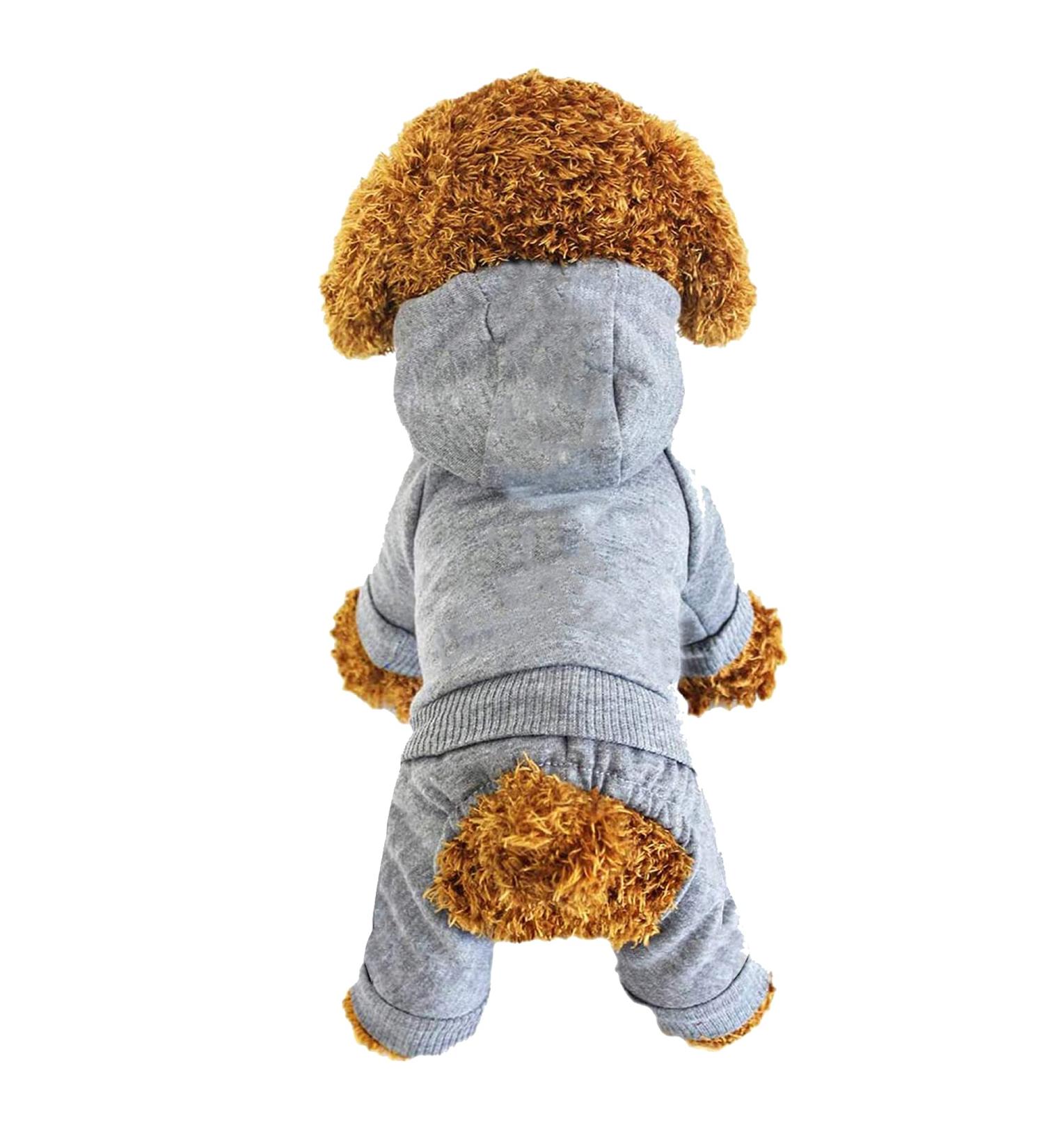Lifewheel Warm Winter Dog Coat & Sweater - Cozy Hooded Pet Clothing for Small Dogs & Cats (Gray Size S) - Buy Online on GoSupps.com