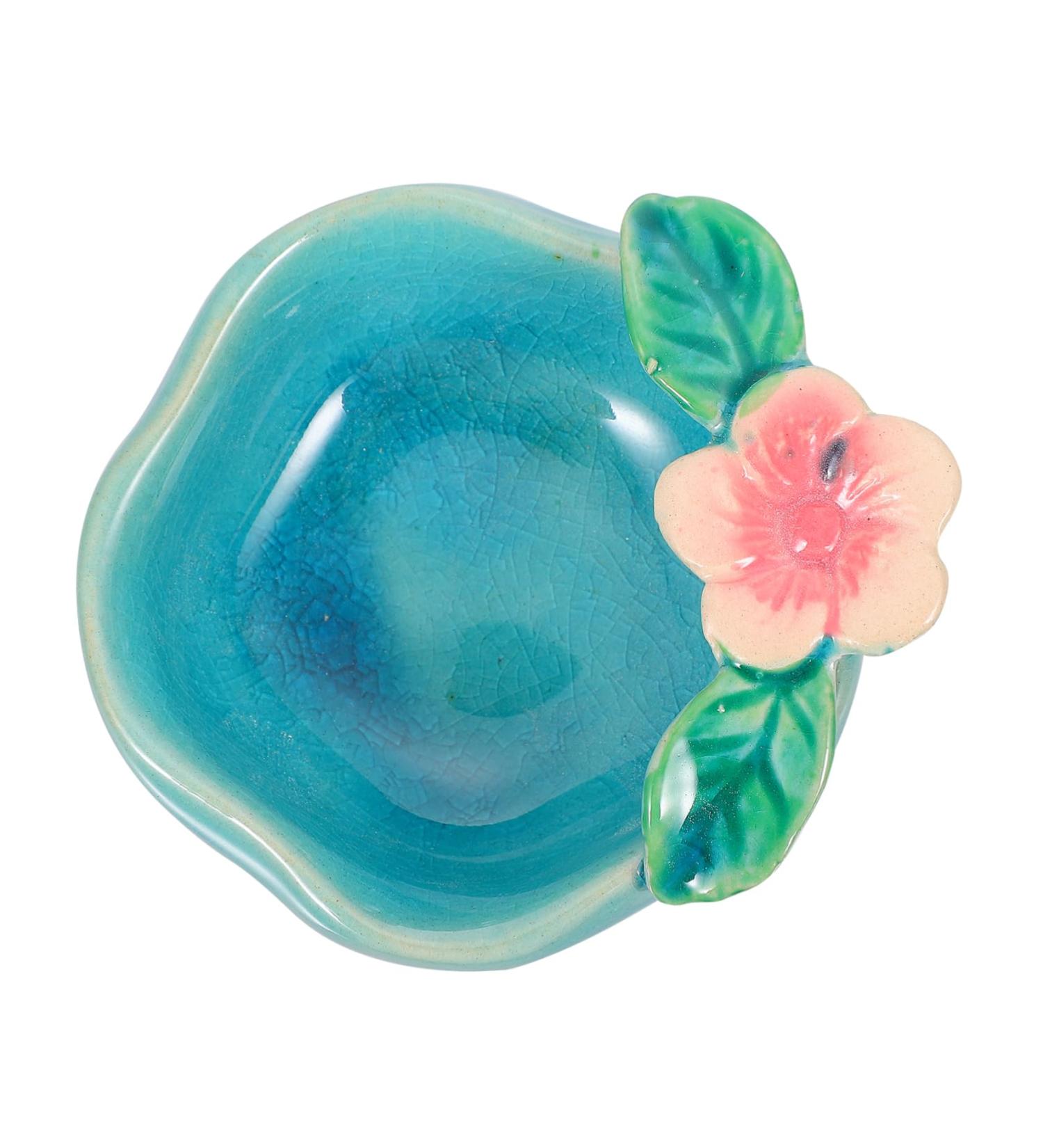 Gleavi White Jewelry Tray - 1-Piece Bowl & Essential Oil Holder - Blue 8.5x8cm - Buy Online on GoSupps.com