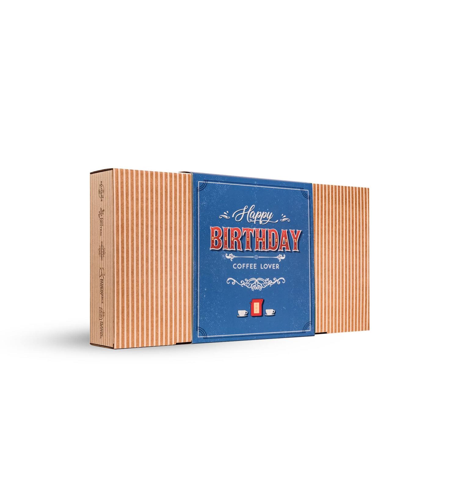 Gourmet Birthday Coffee Gift Set | 14 Single Estate Specialty & Organic Coffees | Hamper Style Letterbox Gift for Him & Her - Buy Online on GoSupps.com