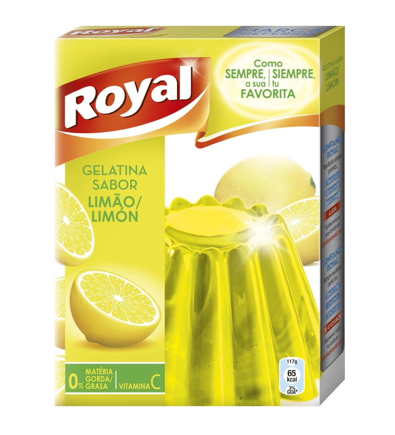 Royal - Lemon Flavored Gelatin - 170Gr