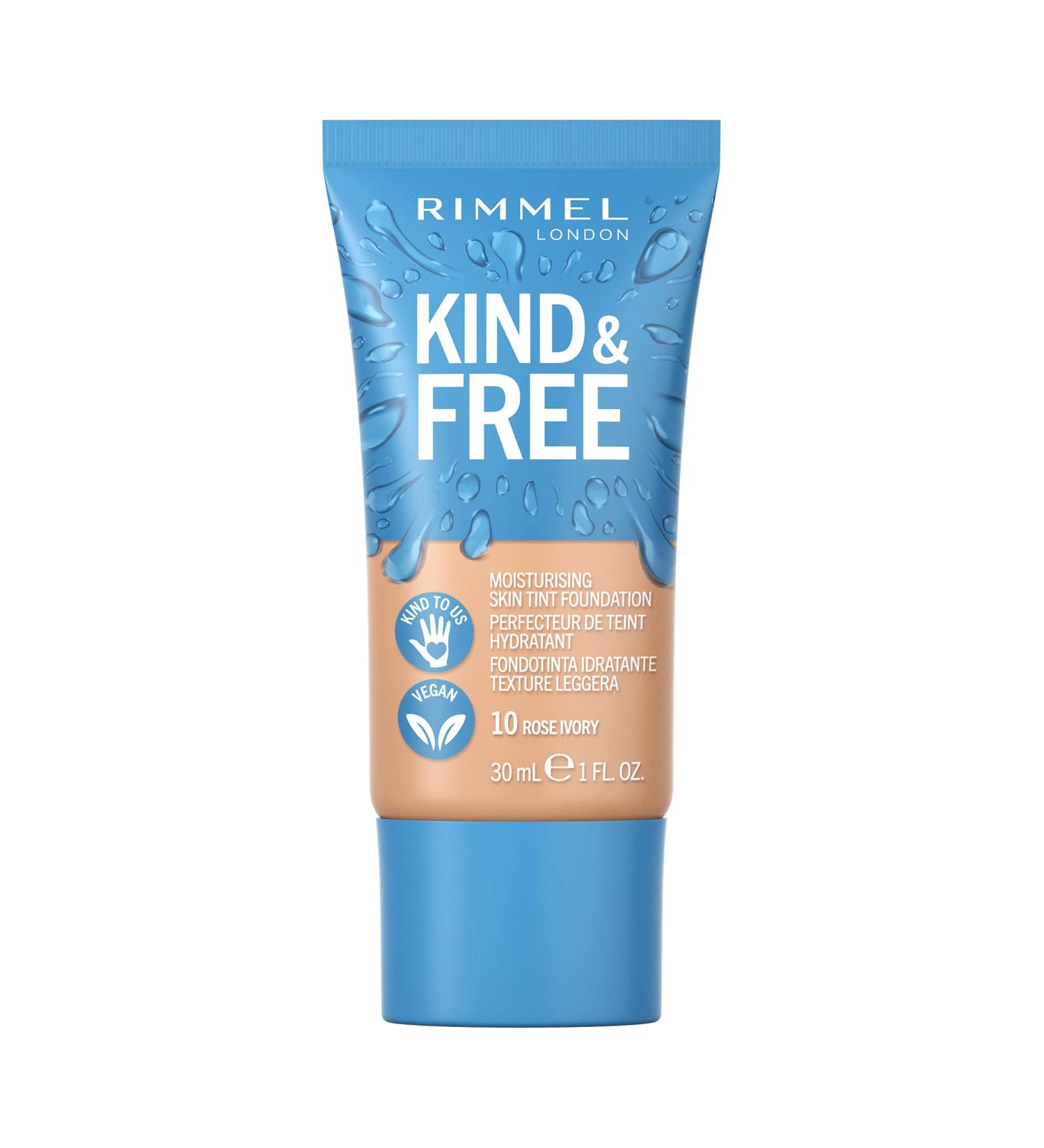 Rimmel Kind + Free Moisturising Skin Tint Foundation Rose Ivory 30ml - Pack of 1 - Buy Online on GoSupps.com
