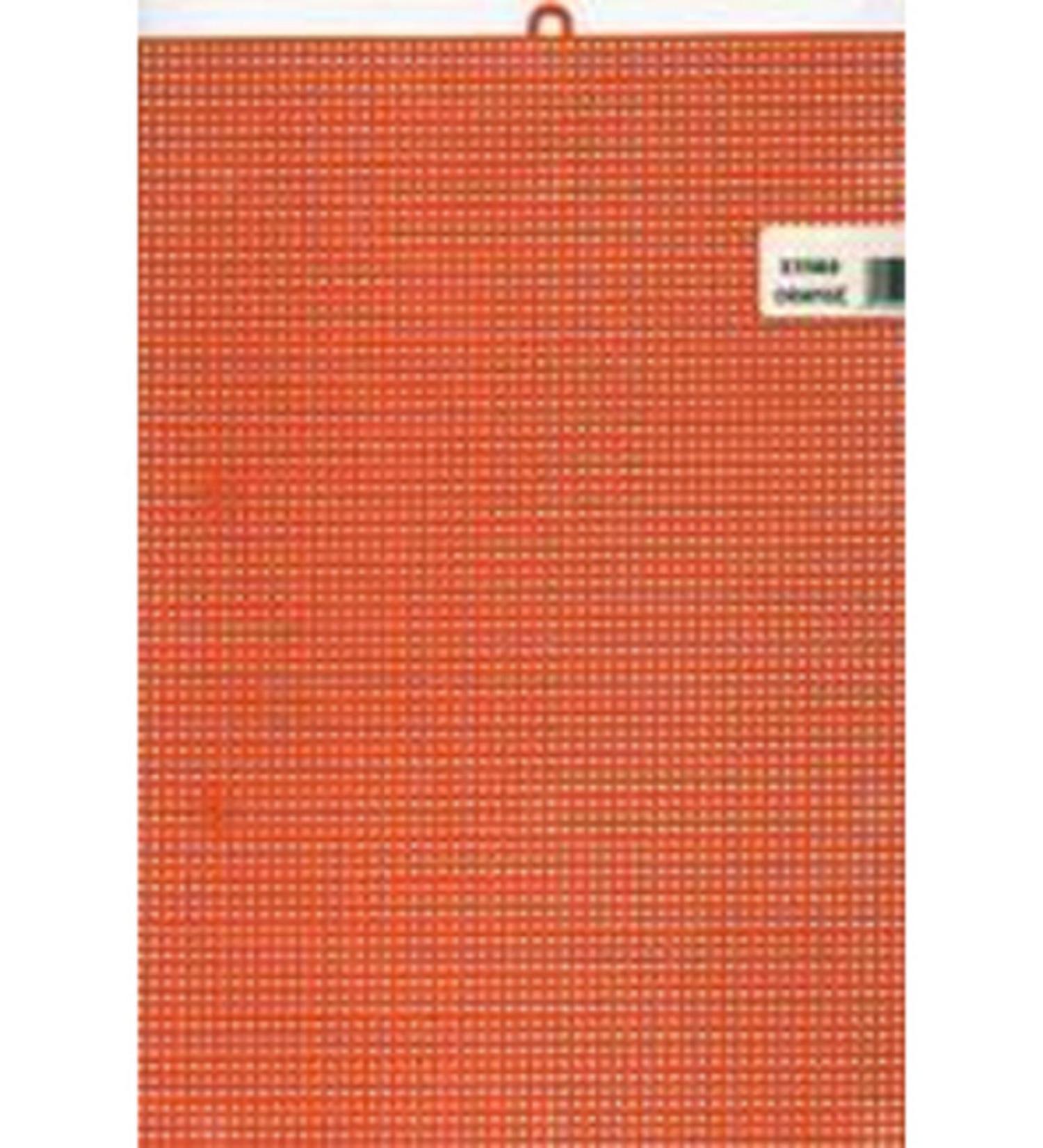 Plastic Canvas 7 Count 10X13-Orange