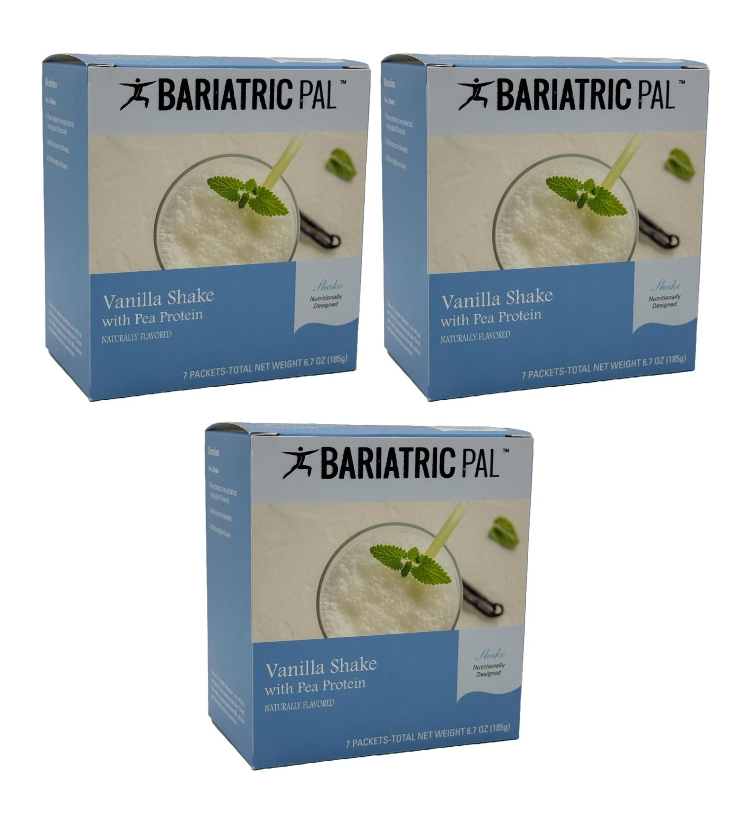 BariatricPal 15g Pea Protein Dairy-Free Shake - Vanilla (3-Pack) - Buy Online on GoSupps.com