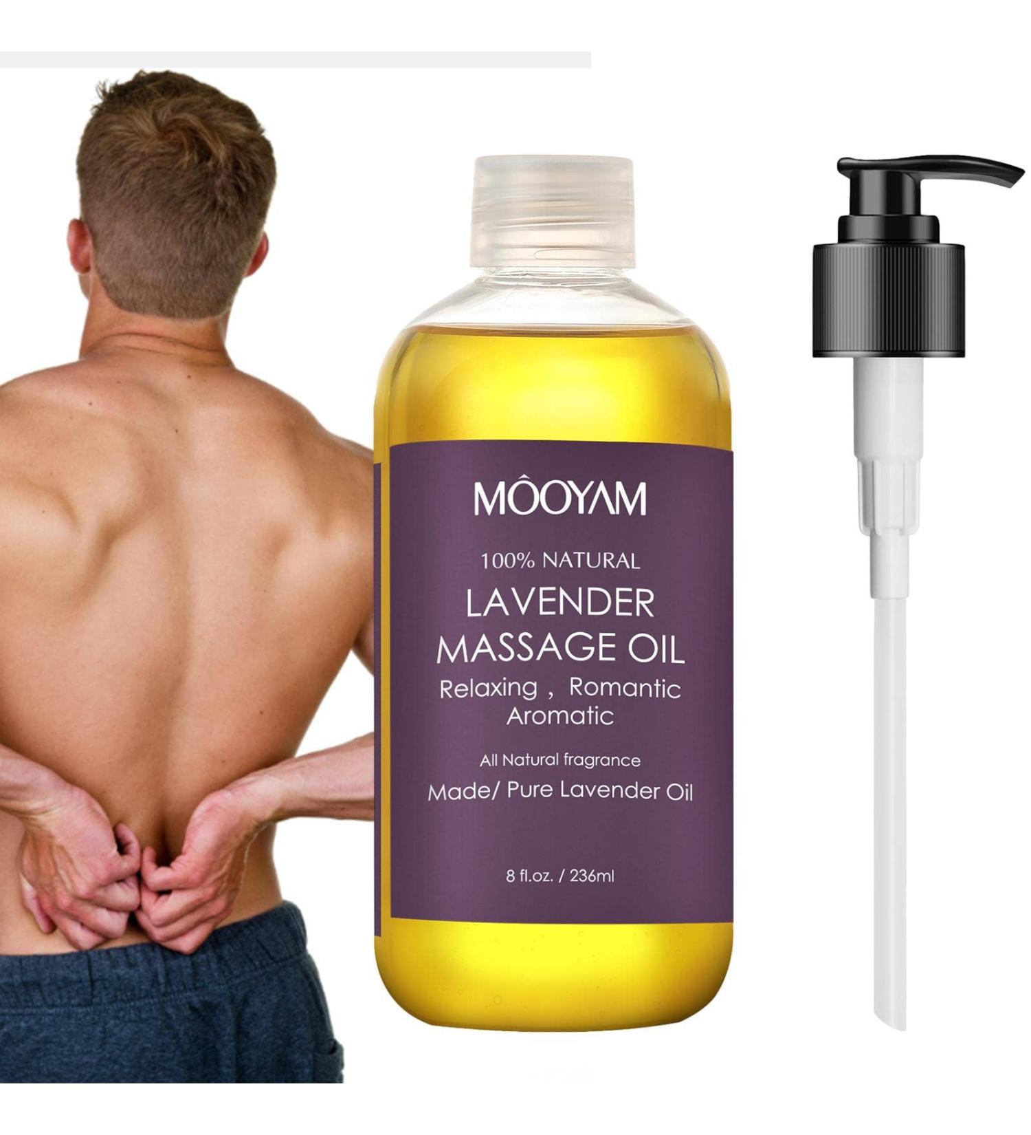 Premium Lavender Massage Oil | Hydrating Body Oils for Women - 100% Natural Skin Tightening | YouAo - Buy Online on GoSupps.com