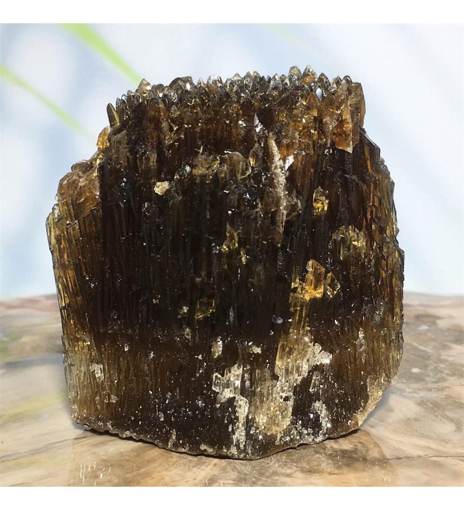 Natural Stone Amber Calcite Crystal Cluster Quartz Specimen raw ore ore gem Room Great Choice for Home Decoration kaixun - Buy Online on GoSupps.com