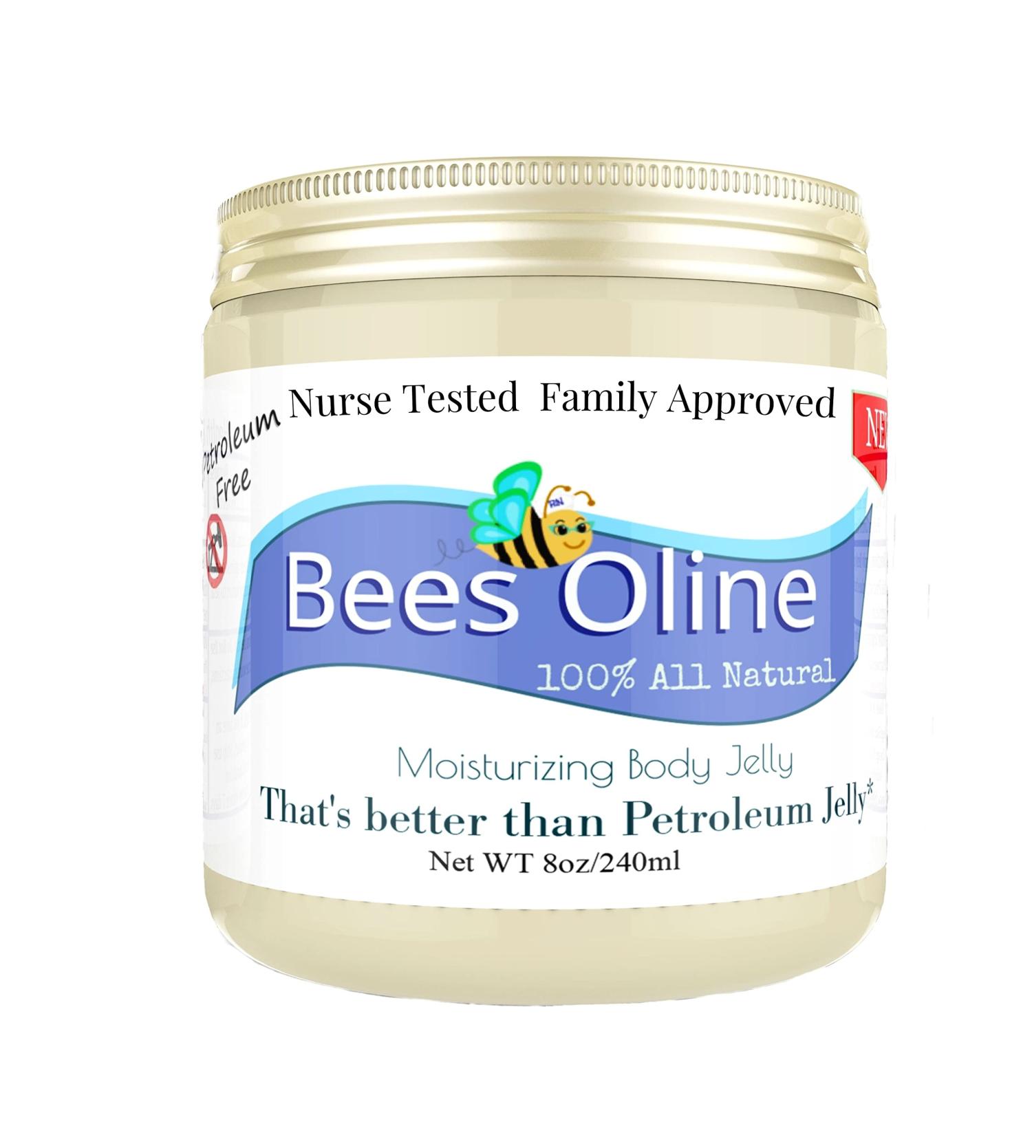 BeesOnline All Natural Moisturizer - Petroleum-Free 8oz Jar for Dry Skin, Eczema & Barrier Protection - Buy Online on GoSupps.com