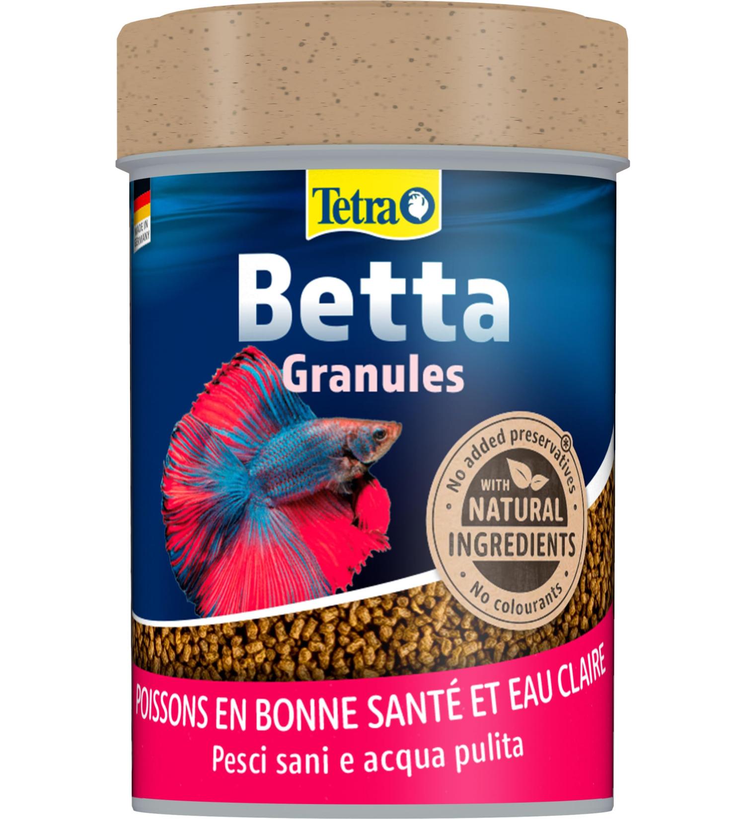 TETRA Betta Granules Complete Feed Pellets for Fighting Fish 85 ml - Buy Online on GoSupps.com