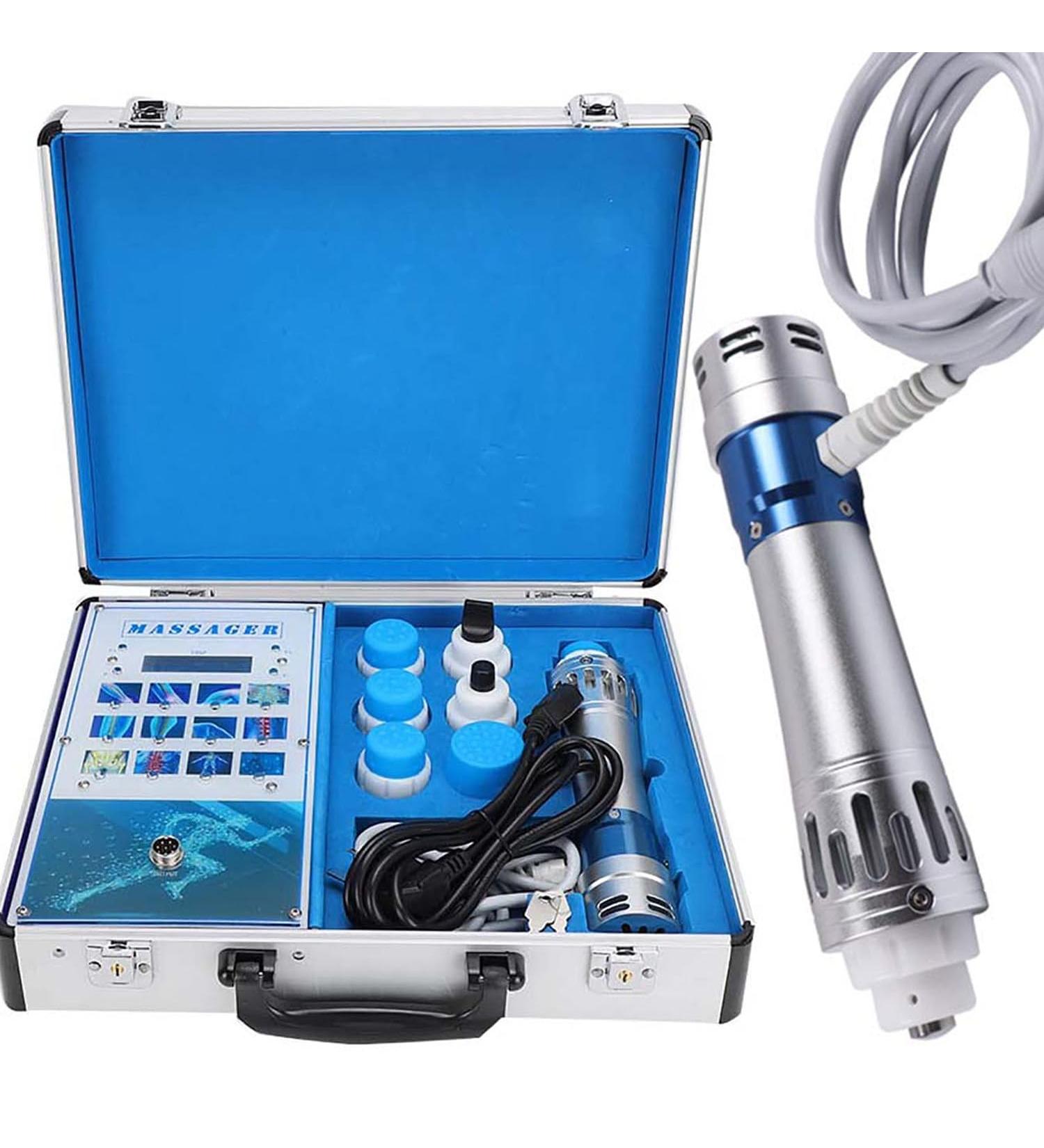 ED Shock Shaft Treatment Device | Electromagnetic Shock Wave Therapy Gun | 7 Heads Deep Tissue Pain Relief - Buy Online on GoSupps.com