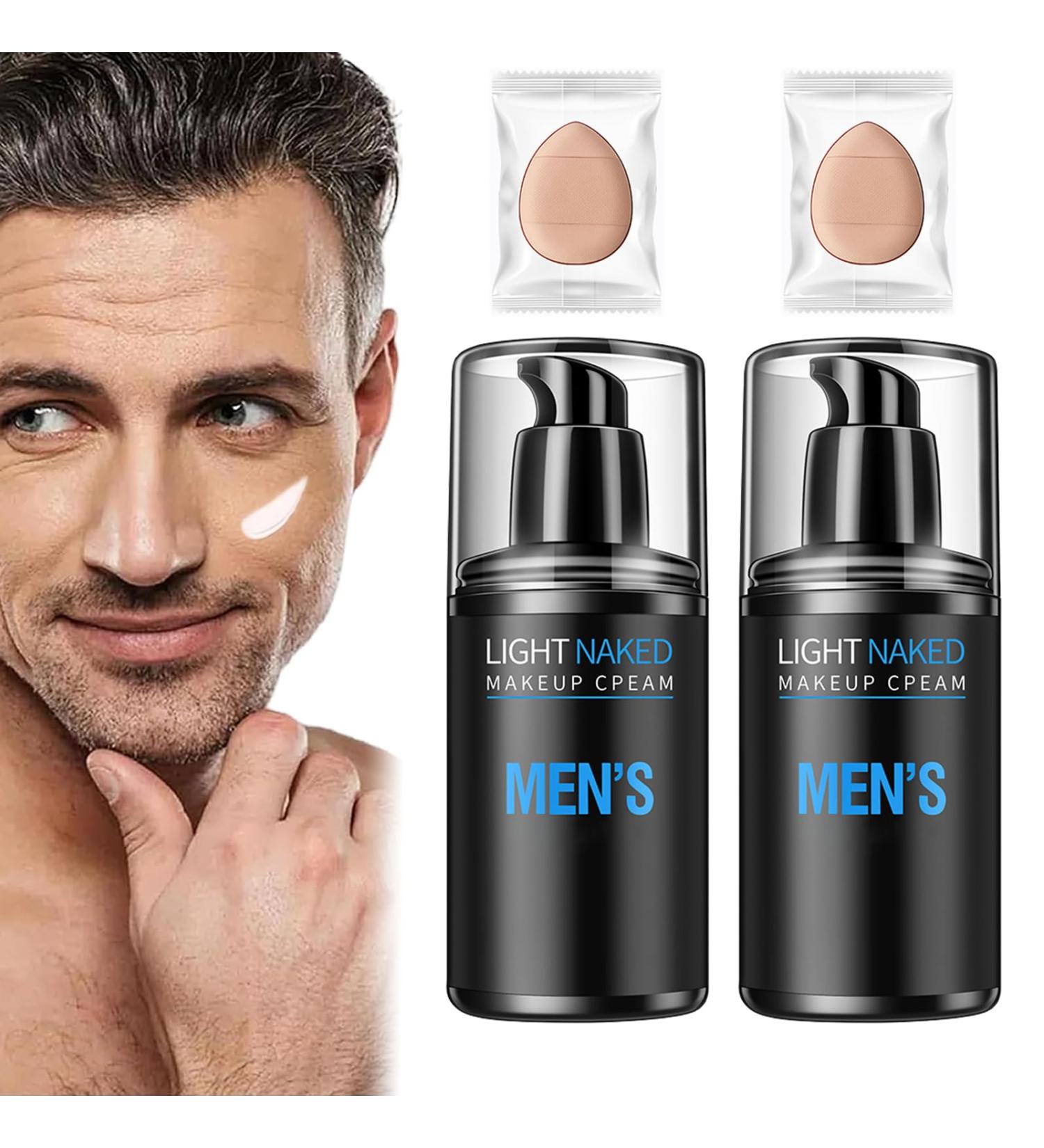 Men's Makeup Cream Men's Tone-Up Lazy Cream Long Lasting Refreshing & Non-sticky Men's Gentle Multi-Effect Bare Face Concealer for Moisturizing and Spot Coverage (2PCS) - Buy Online on GoSupps.com