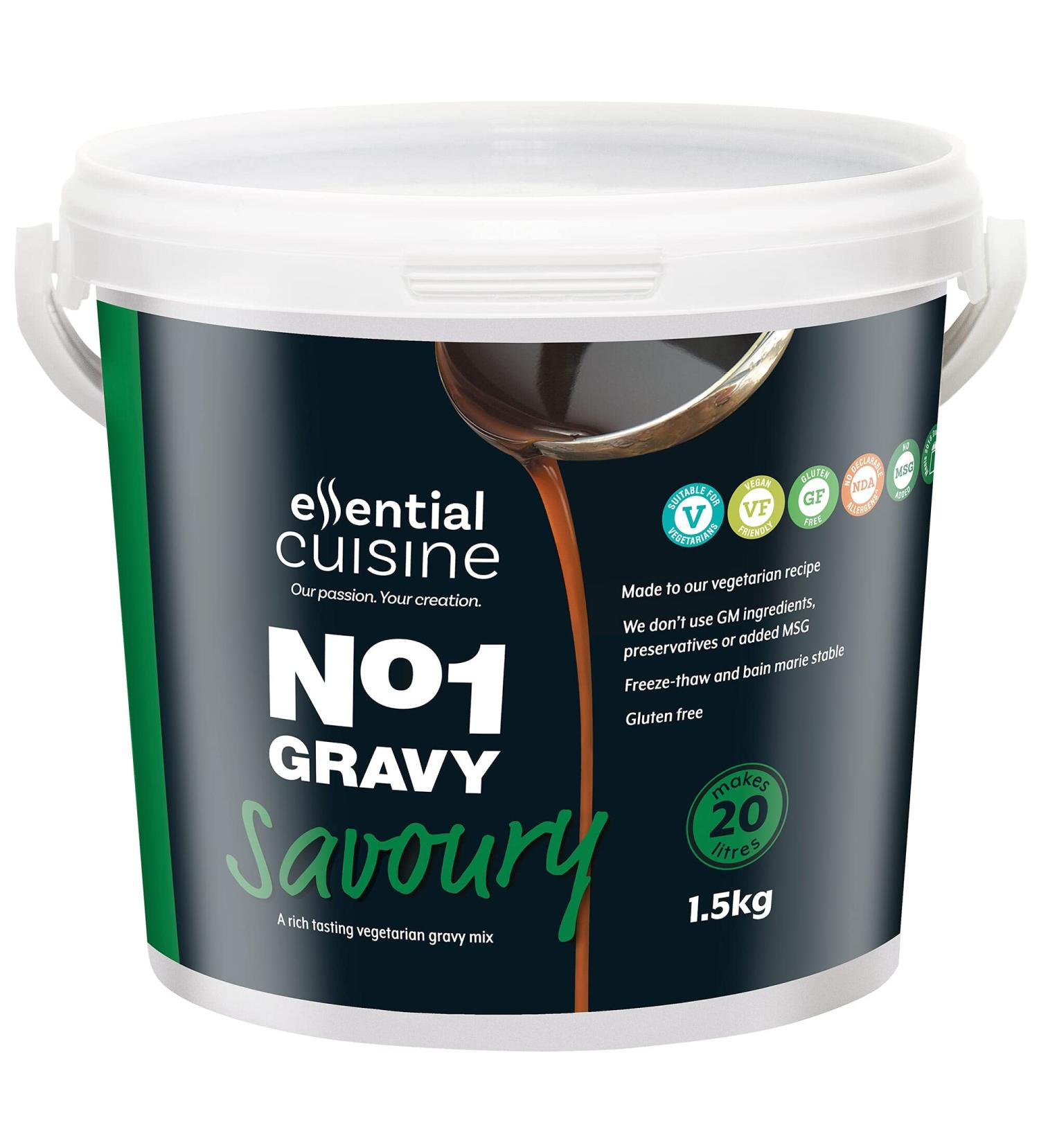 Essential Cuisine No1 Savoury Gravy Mix - 2x1.5kg - Buy Online on GoSupps.com
