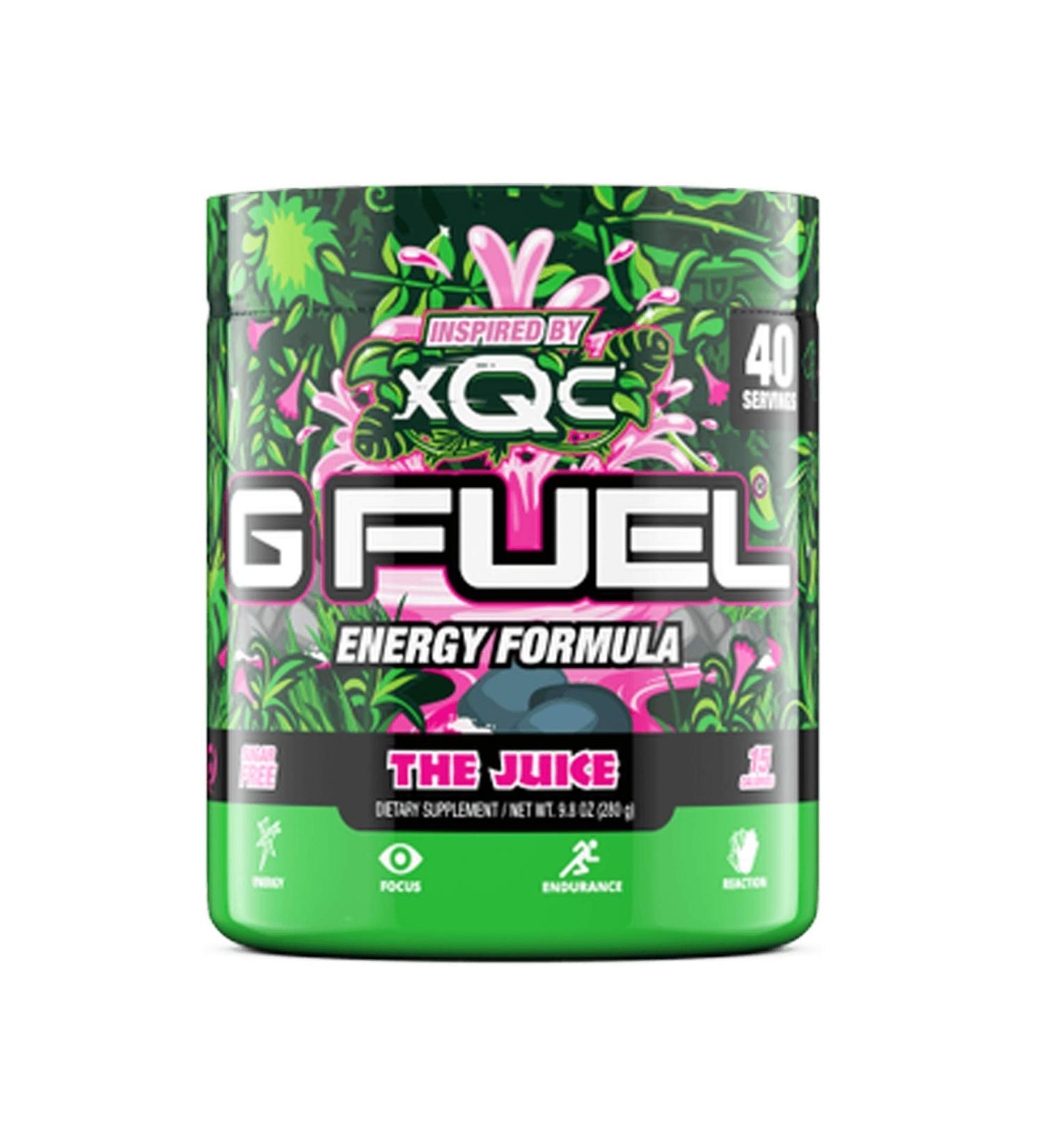 G Fuel The Juice Flavor (40 Servings) Elite Energy and Endurance Powder 9.8 oz Inspired by xQc