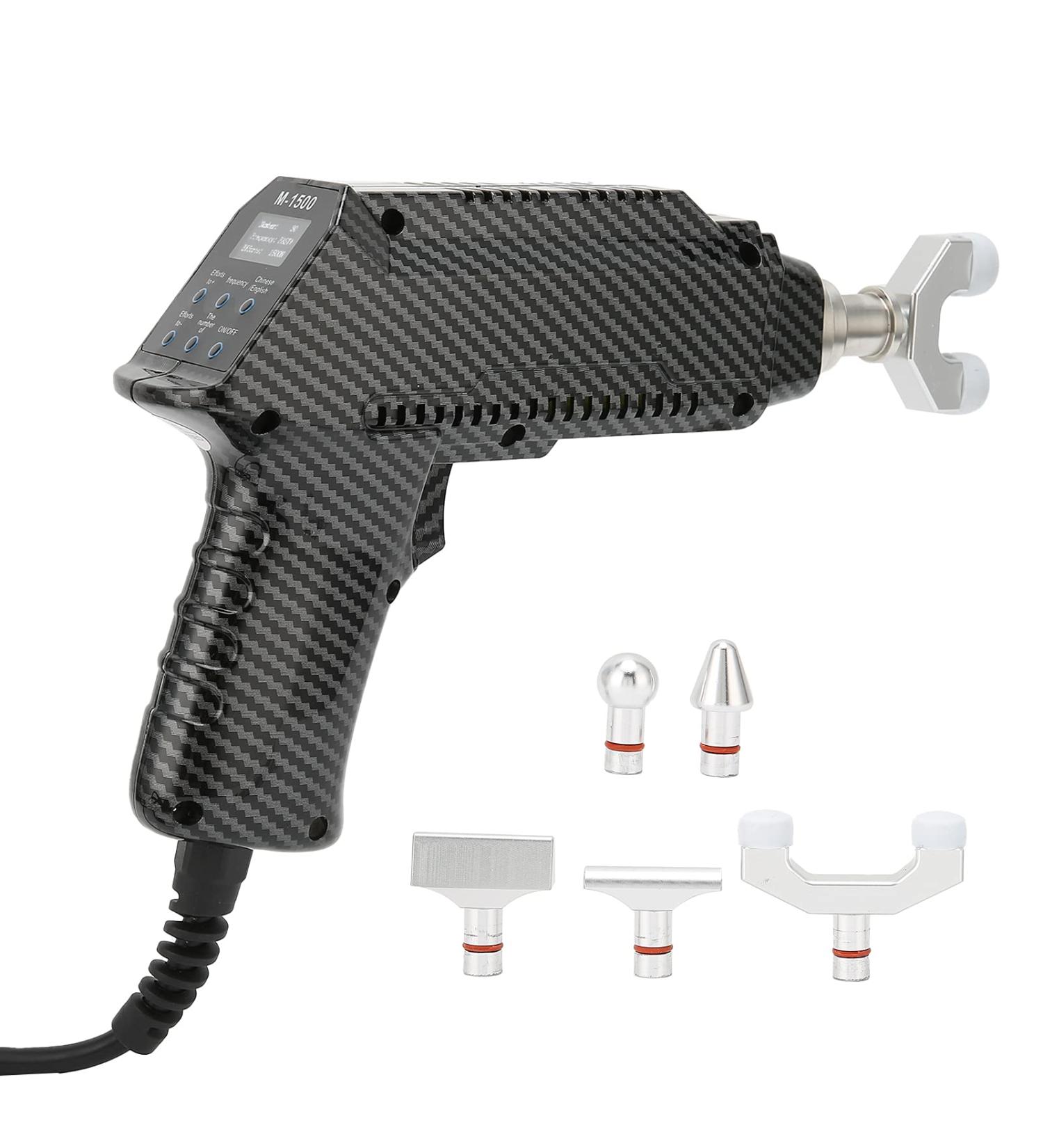 Buy Chiropractic Tools: Electrical Massager with 6 Heads - 30 Steps Spinal Adjustment Tool in Black - Buy Online on GoSupps.com