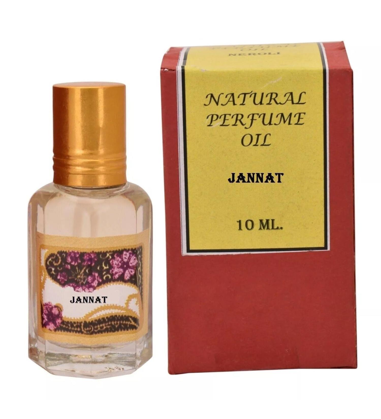 Natural Roll-On Attar Perfume Oil Alcohol Free Long Lasting Jannat Fragrance- 10ml Pack of 1