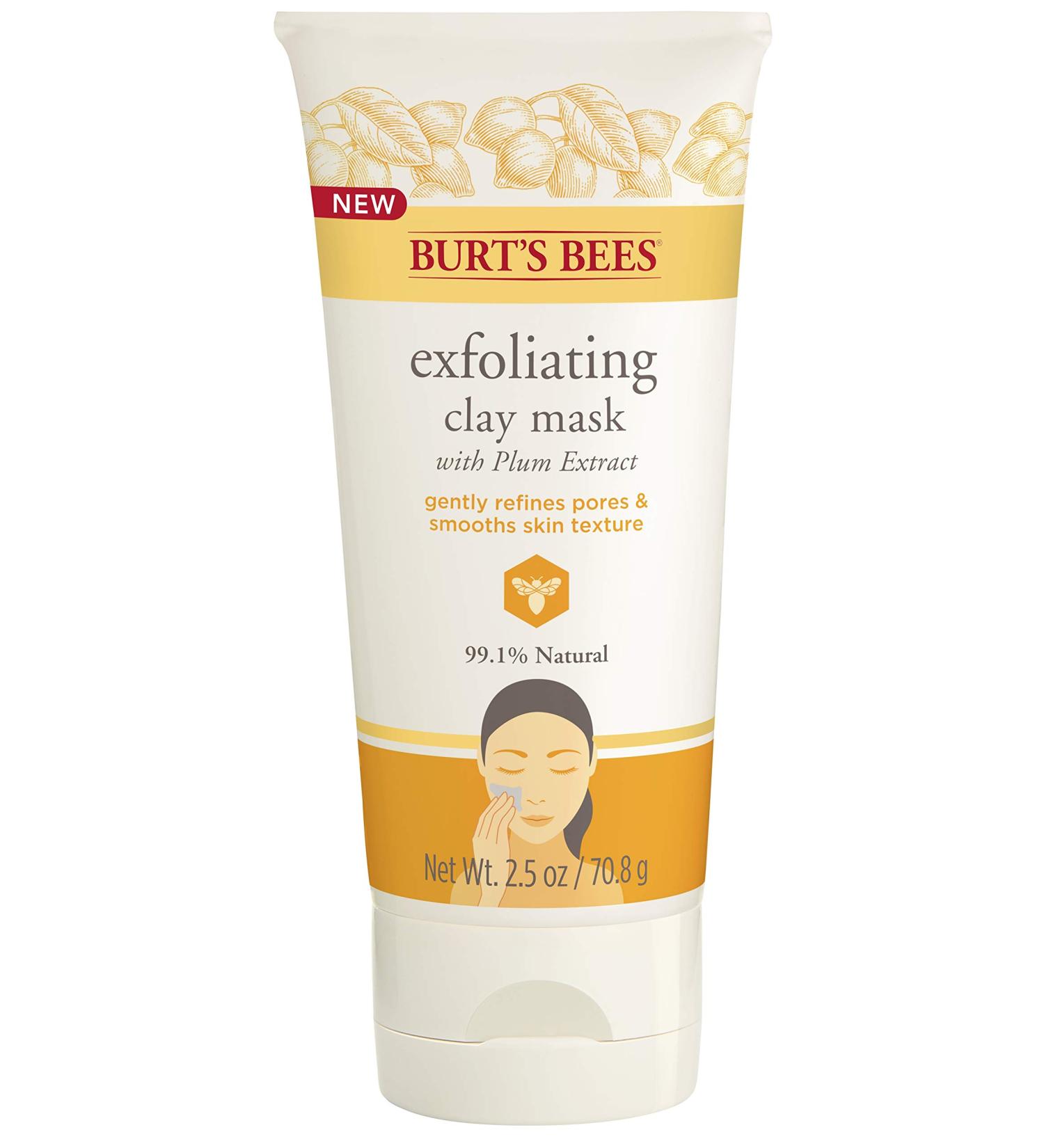 Burt's Bees Exfoliating Clay Mask 2.5 oz - Unisex Skincare Treatment - Buy Online on GoSupps.com