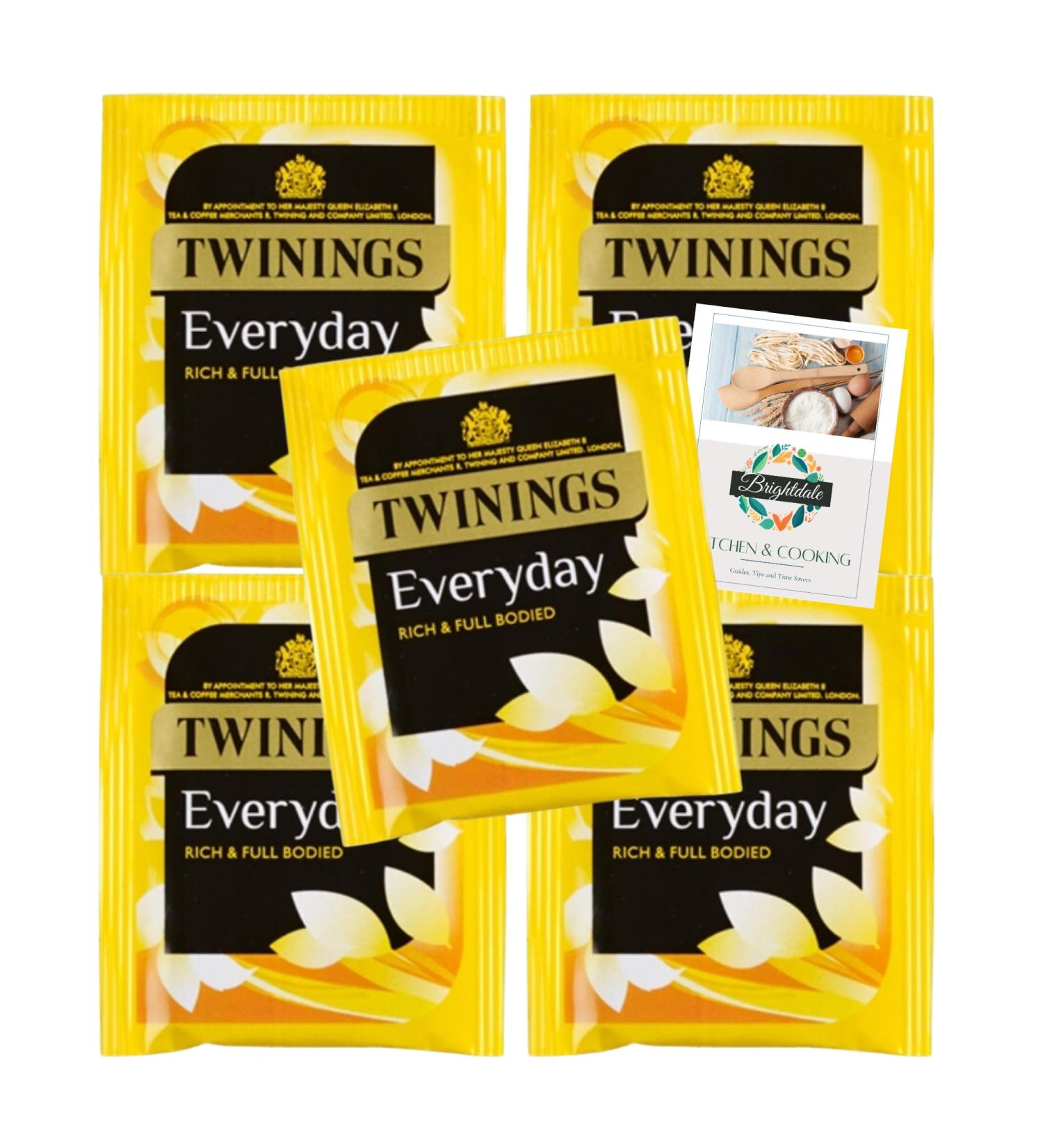 Tea Bundle with Twinings Everyday Teabags 100 pack + Brightdale Kitchen Booklet
