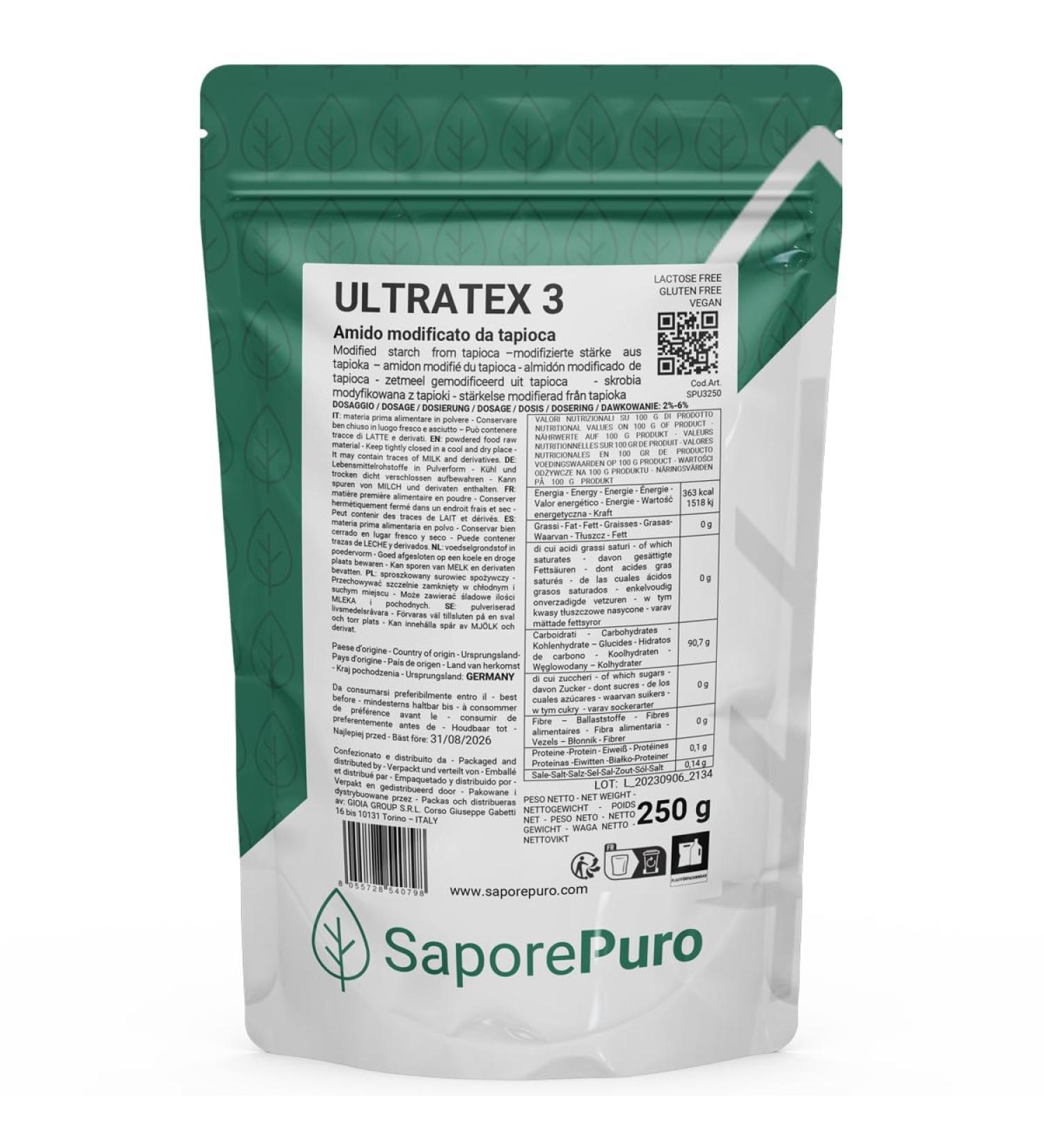 Saporepuro Ultratex 3 250 gr - Starch Modified by Tapioca