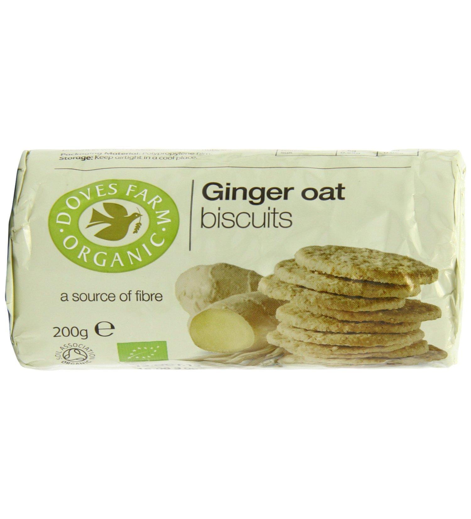 Doves Farm Ginger Oat Biscuits 200g - Buy Online on GoSupps.com