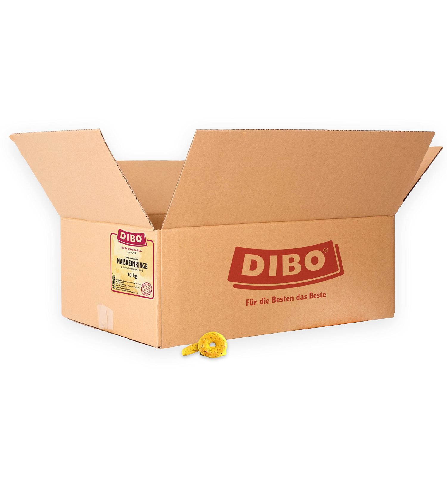 Dibo Corn Rings 10kg - Healthy Baked Dog Treats & Biscuits | Natural BARF Diet for Dogs - Buy Online on GoSupps.com