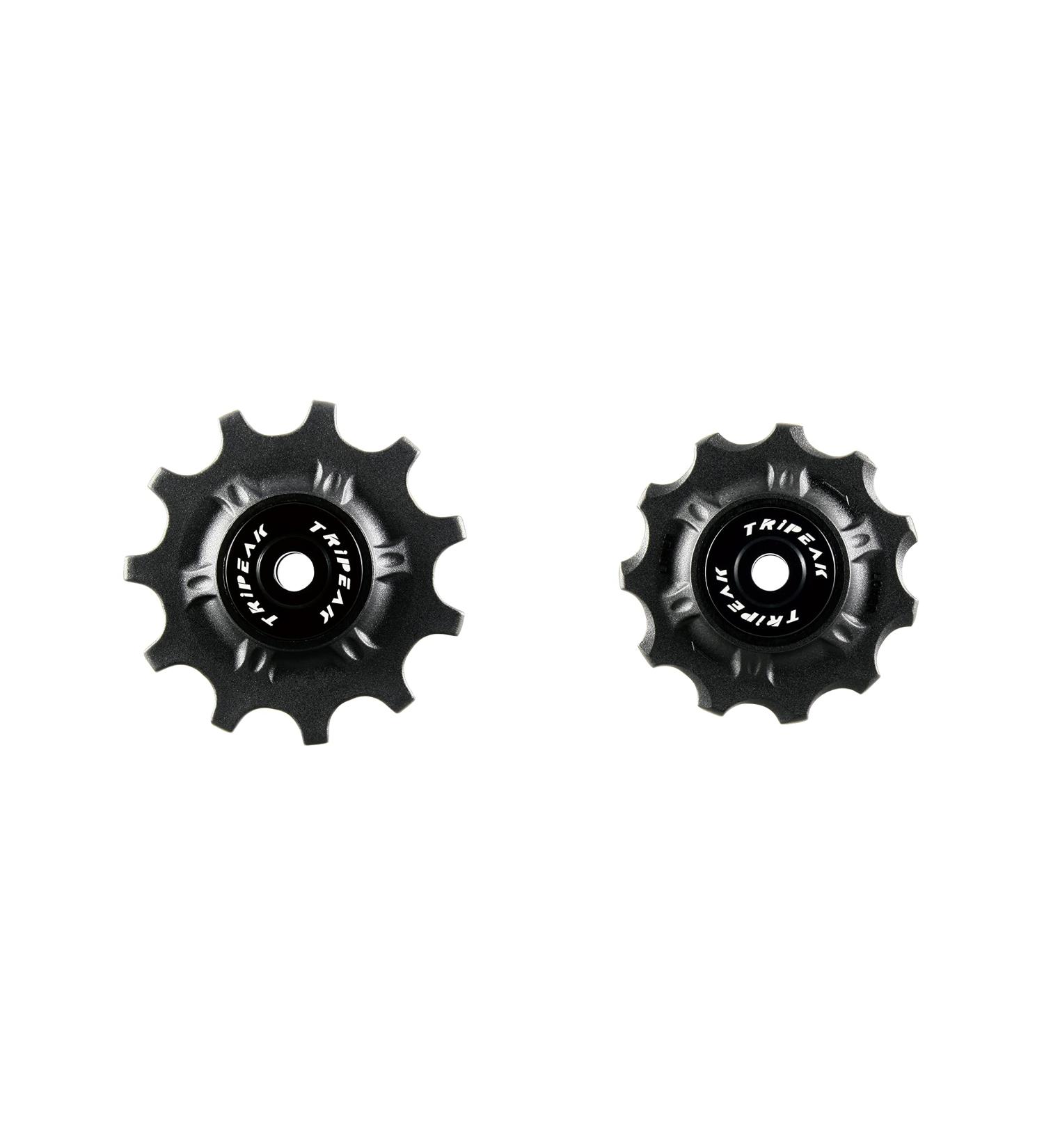 TRiPEAK 11T Steel Bearing Jockey Wheel Pulley Set for 10/11-Speed Sram/Shimano - Black - Buy Online on GoSupps.com