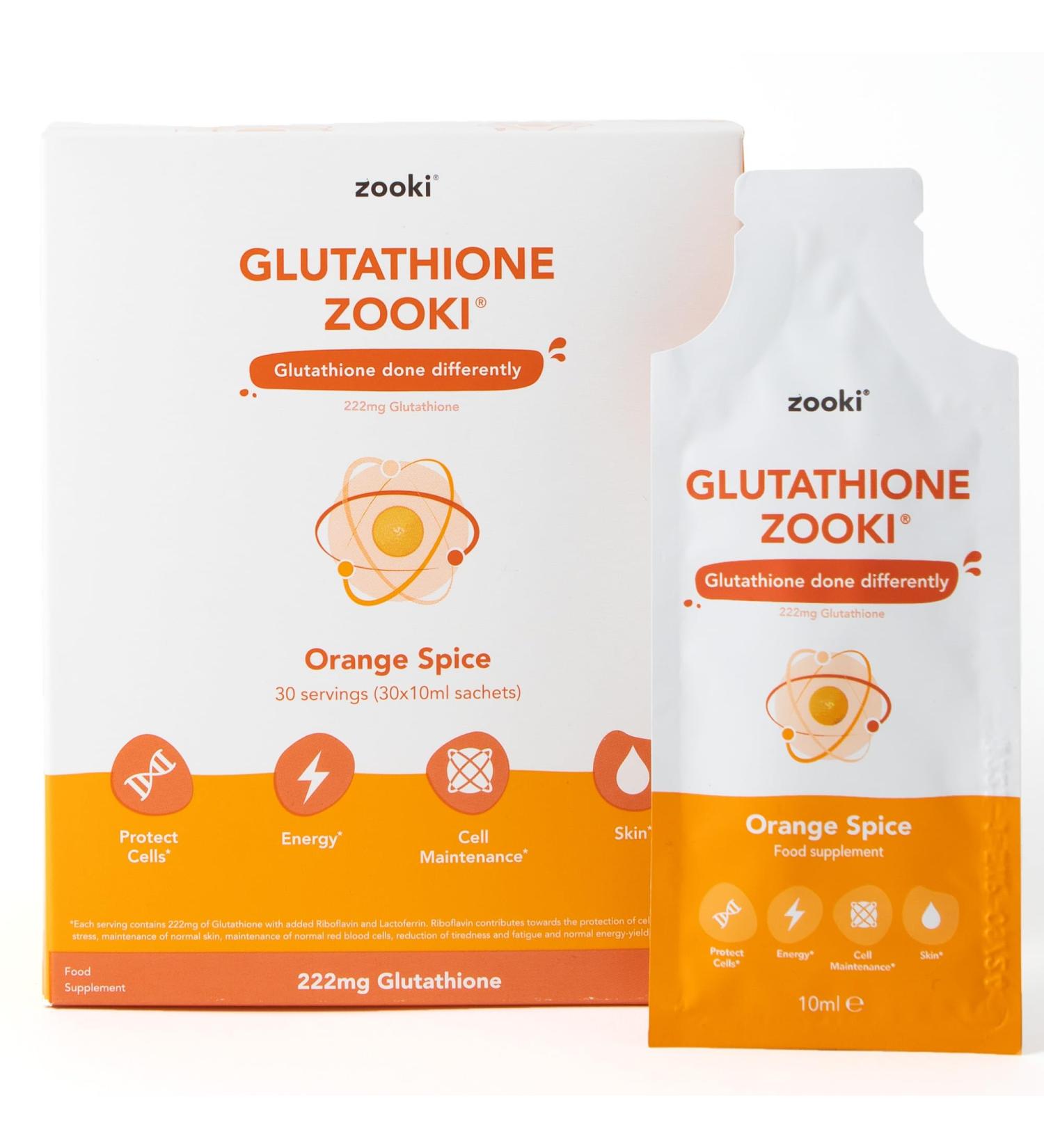 YourZooki Glutathione Liquid Supplement - Cellular Support with Riboflavin - 30 Servings - Buy Online on GoSupps.com