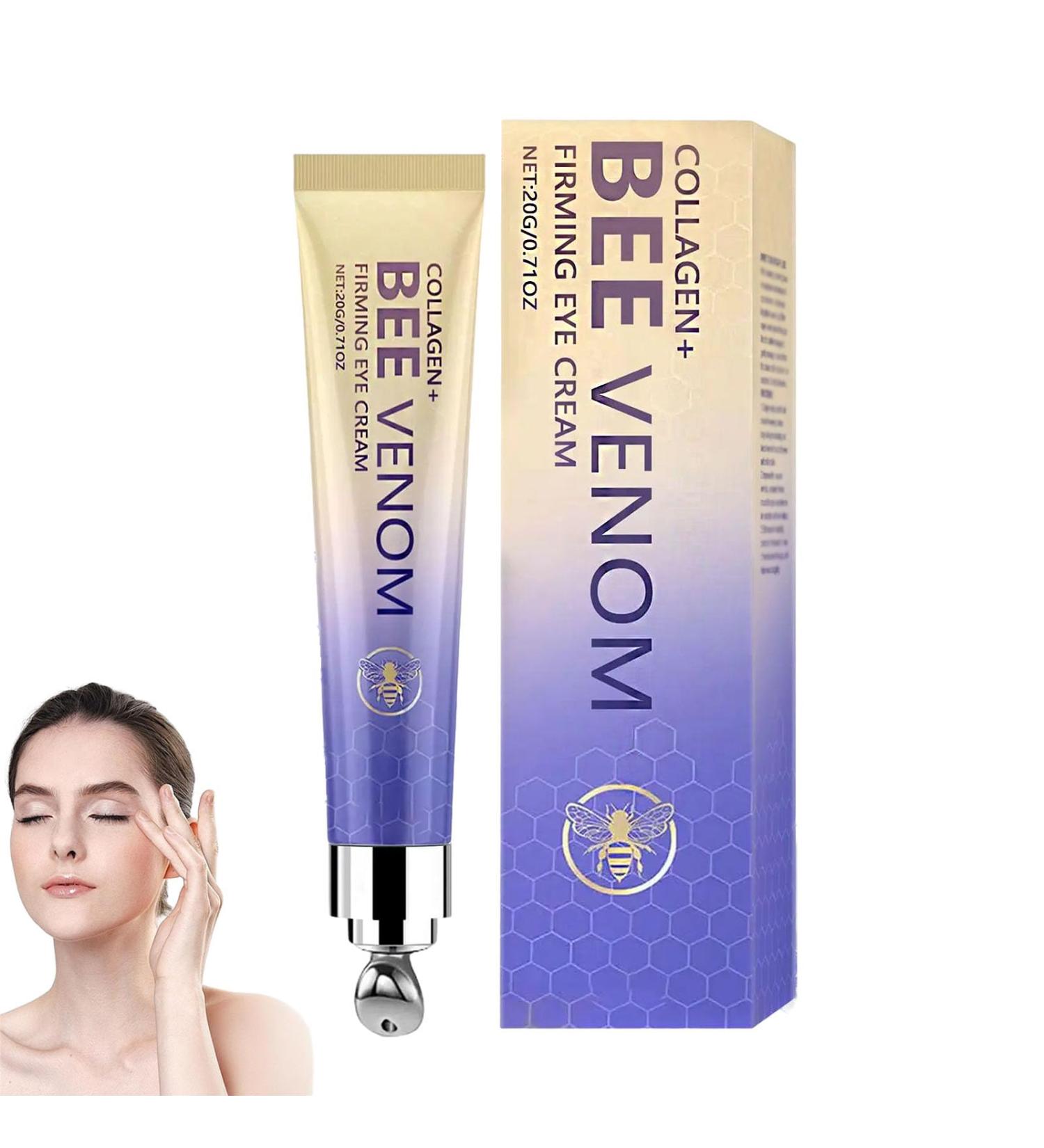  homomdy Eye contour cream with collagen and bee venom anti-aging treatment for dark circles and puffiness firms the skin reduces under-eye bags moisturizing and nourishing. - Buy Online on GoSupps.com