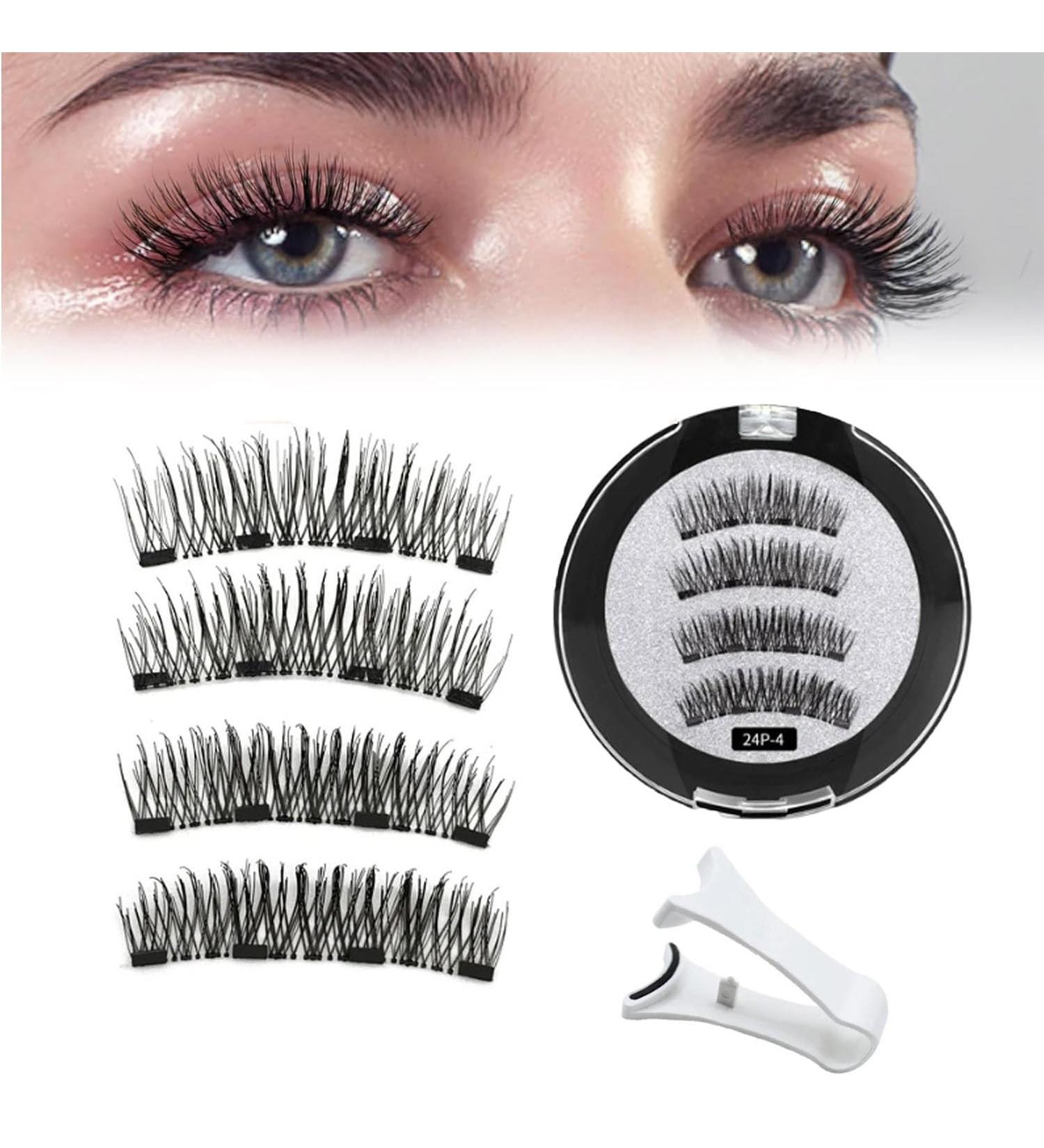 Lumentes Magnetic Eyelashes Lumentes Magnetic Lashes Magnetic Eyelashes Without Eyeliner Reusable Magnetic Eyelashes with Applicator No Glue or Liner Needed (Color : 24P-4) - Buy Online on GoSupps.com