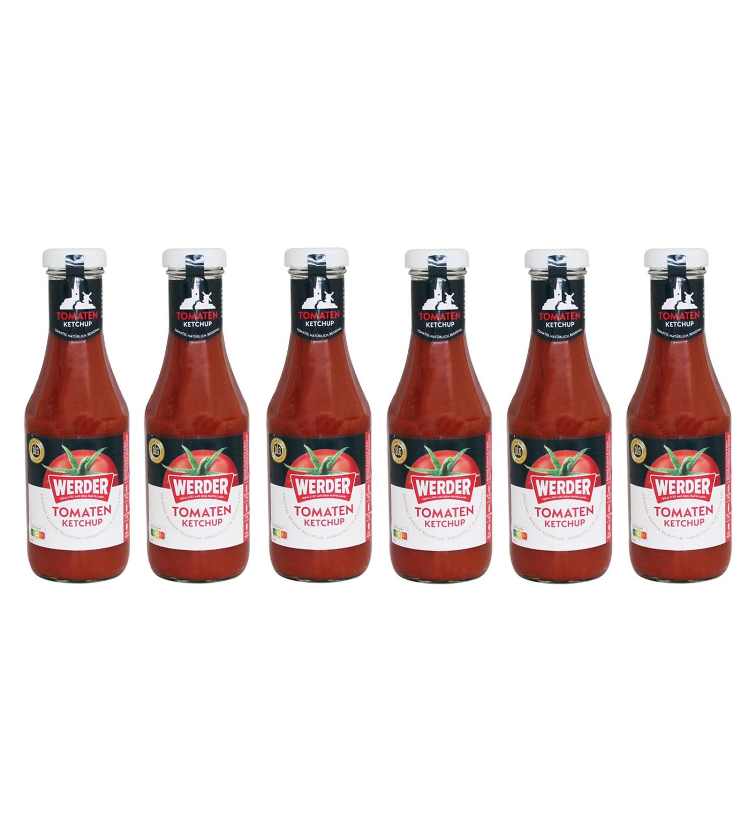 Werder Tomato Ketchup 450ml (Pack of 6) - Fruity Flavor | International Shipping Available - Buy Online on GoSupps.com