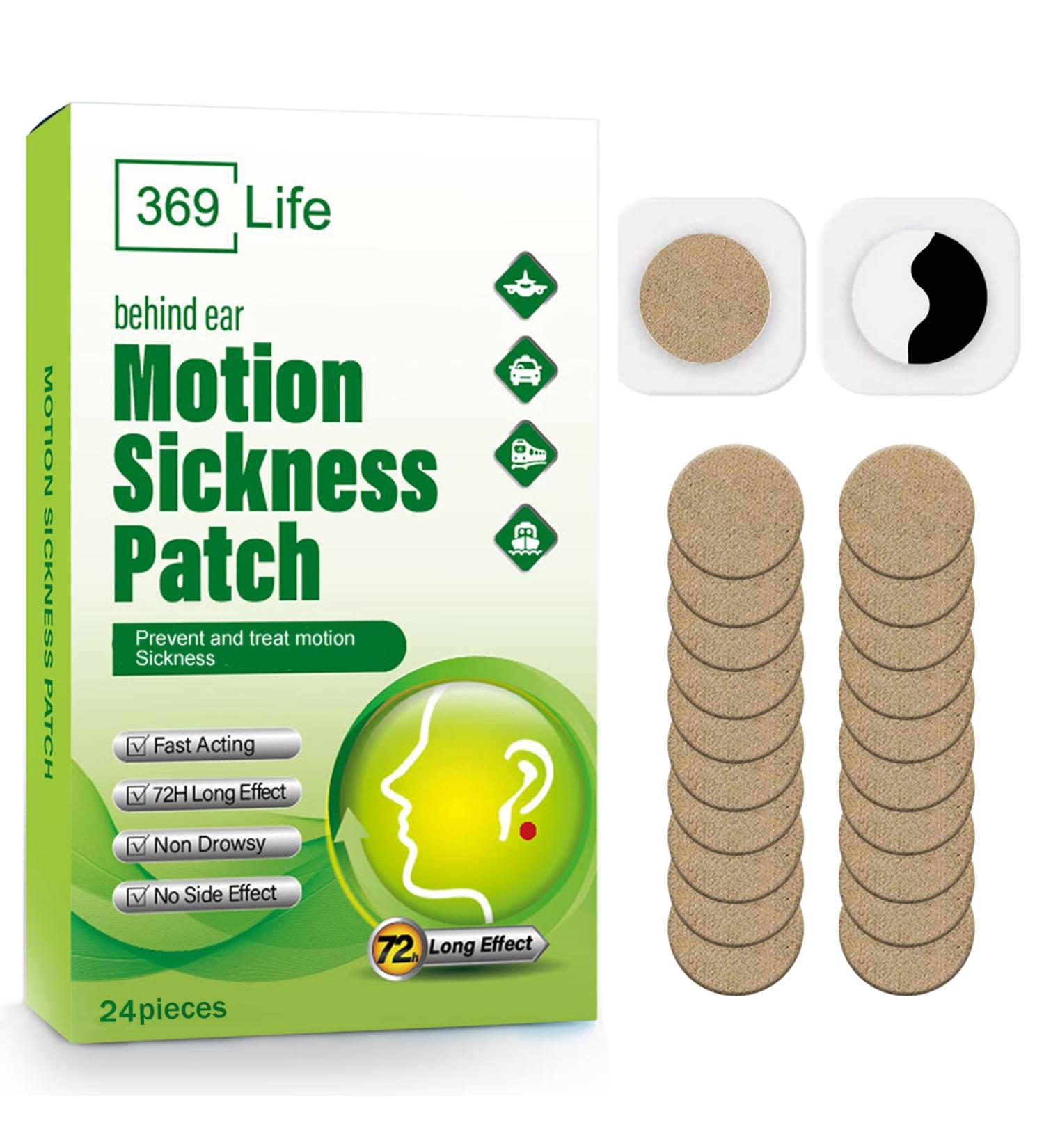 KUNHAOH Motion Sickness Patches | Waterproof & Non-Drowsy | 24 Count Pack | Sea Sickness Relief - Buy Online on GoSupps.com