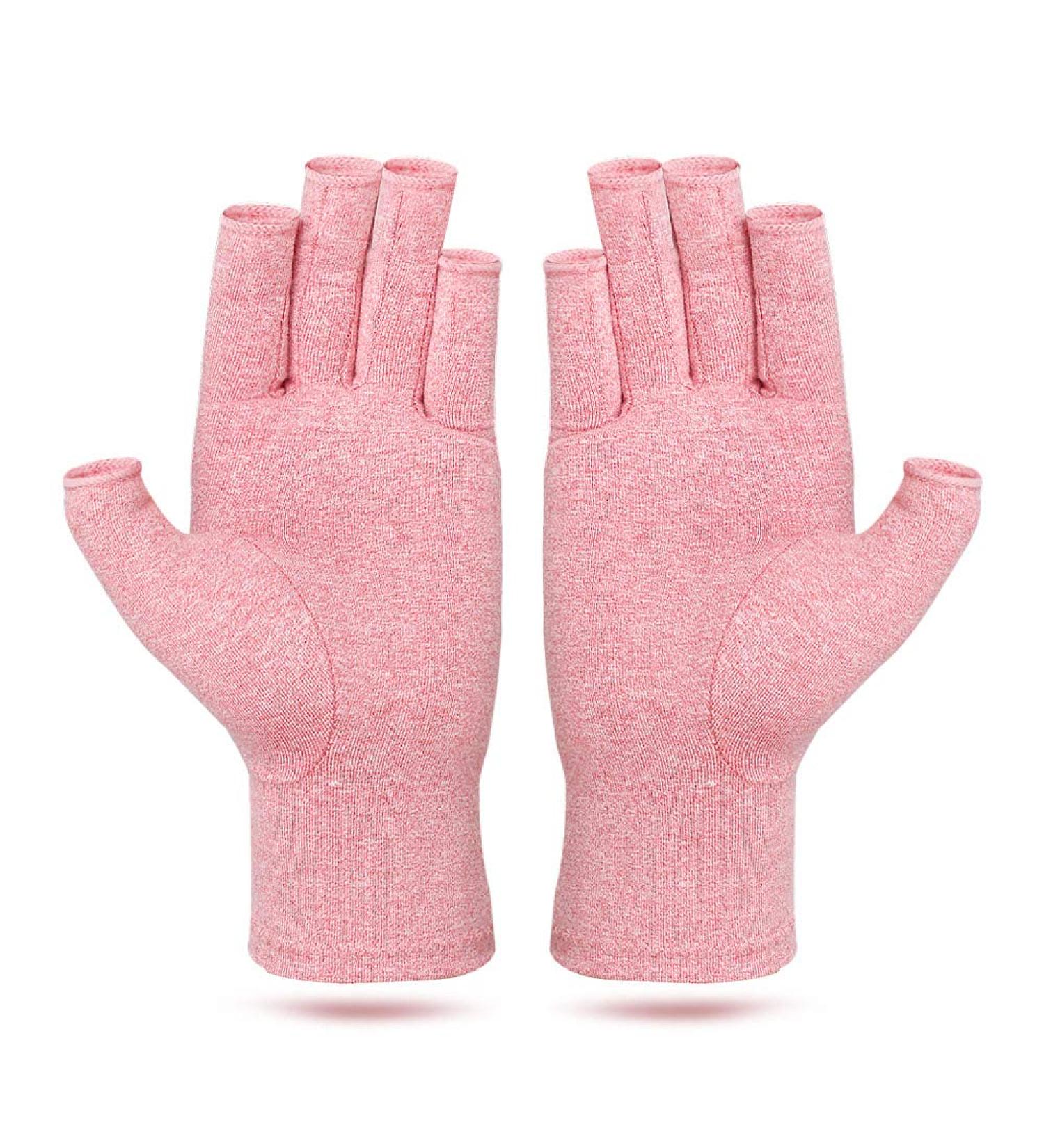 Compression Arthritis Gloves Relieve Pain from Rheumatoid Pink Small - Buy Online on GoSupps.com