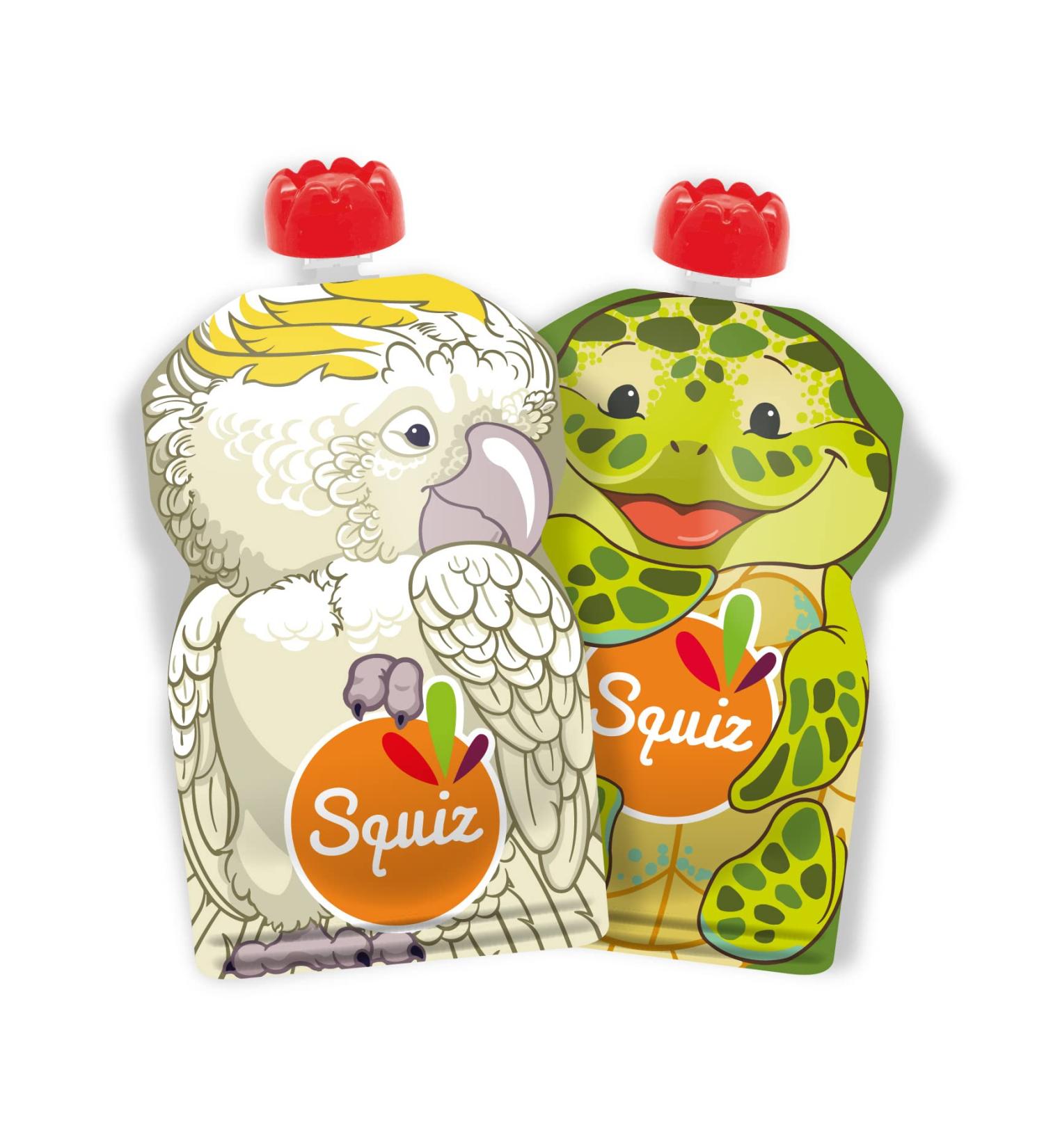 Set of 2 Reusable Bottles 130ml | Australia Collection | For Baby Child and Adult | Compotes Purees Smoothies | Eta - Buy Online on GoSupps.com