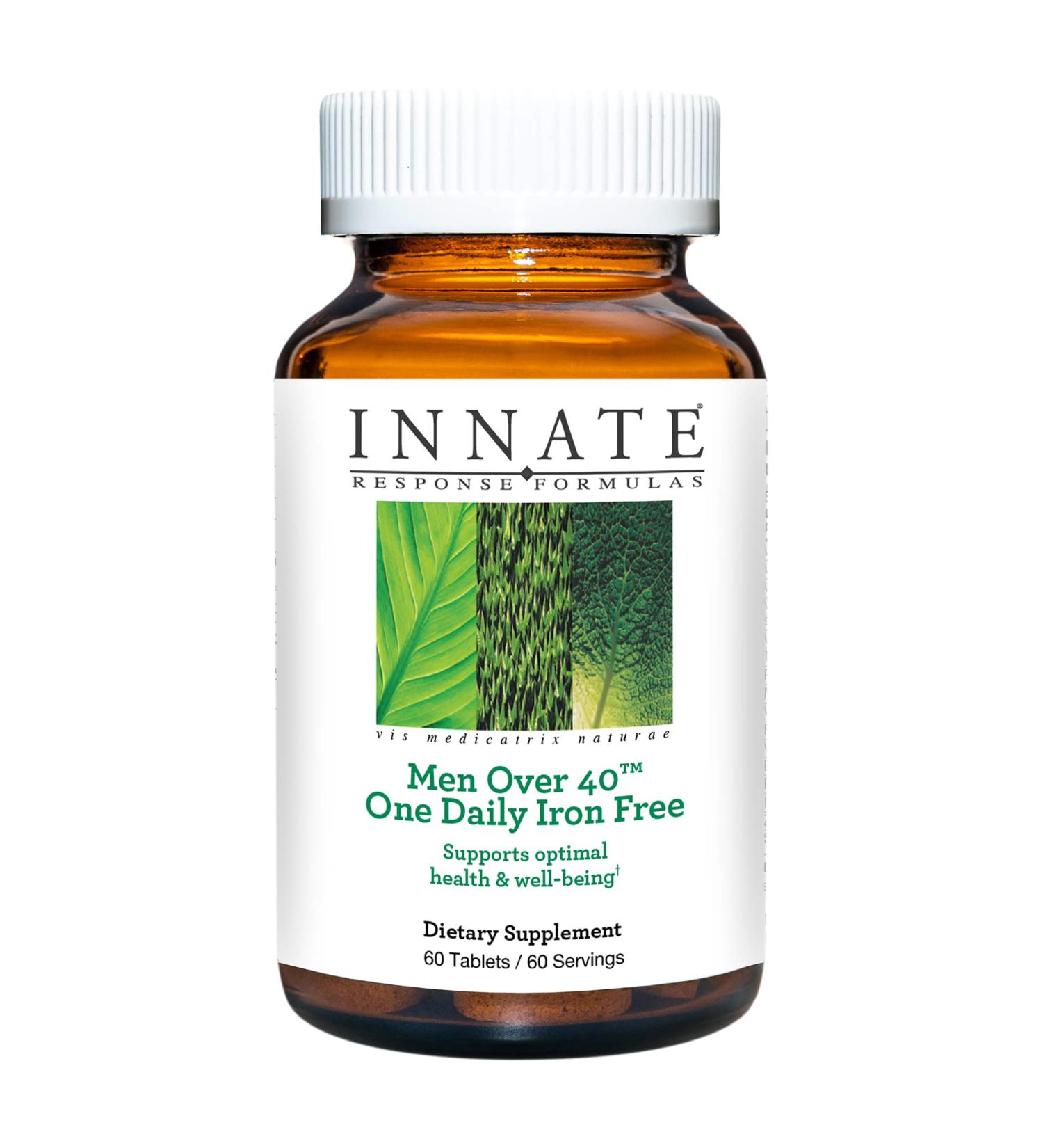 Innate Men Over 40 One Daily Multivitamin Iron-Free 60 Tablets - Vegetarian & Non-GMO - Buy Online on GoSupps.com