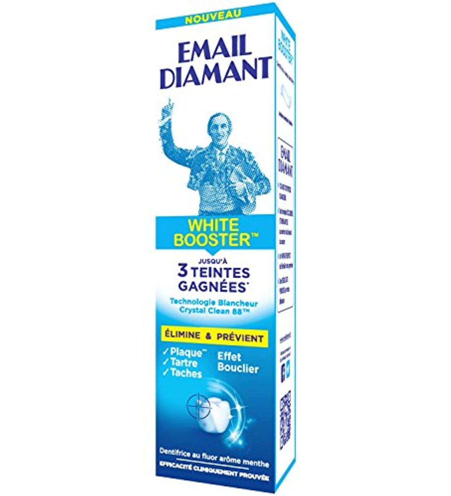 Email Diamant - White Booster Toothpaste - Whiteness & care - Triple action - 75 ml