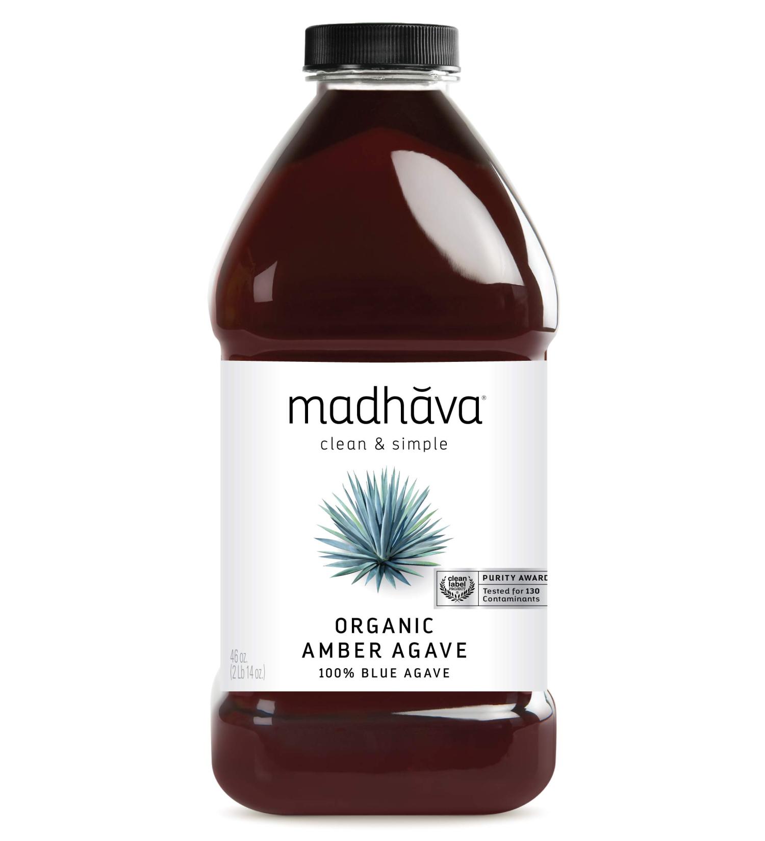 Madhava Organic Amber Agave 46oz - Pack of 2 | Pure and Natural Sweetener - Buy Online on GoSupps.com