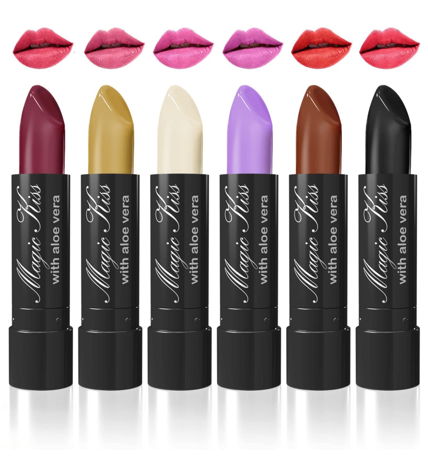 Magic Kiss Color Changing Matte Lipstick Set with Aloe Vera - Colors of Aloha 2 | Made in USA - Buy Online on GoSupps.com