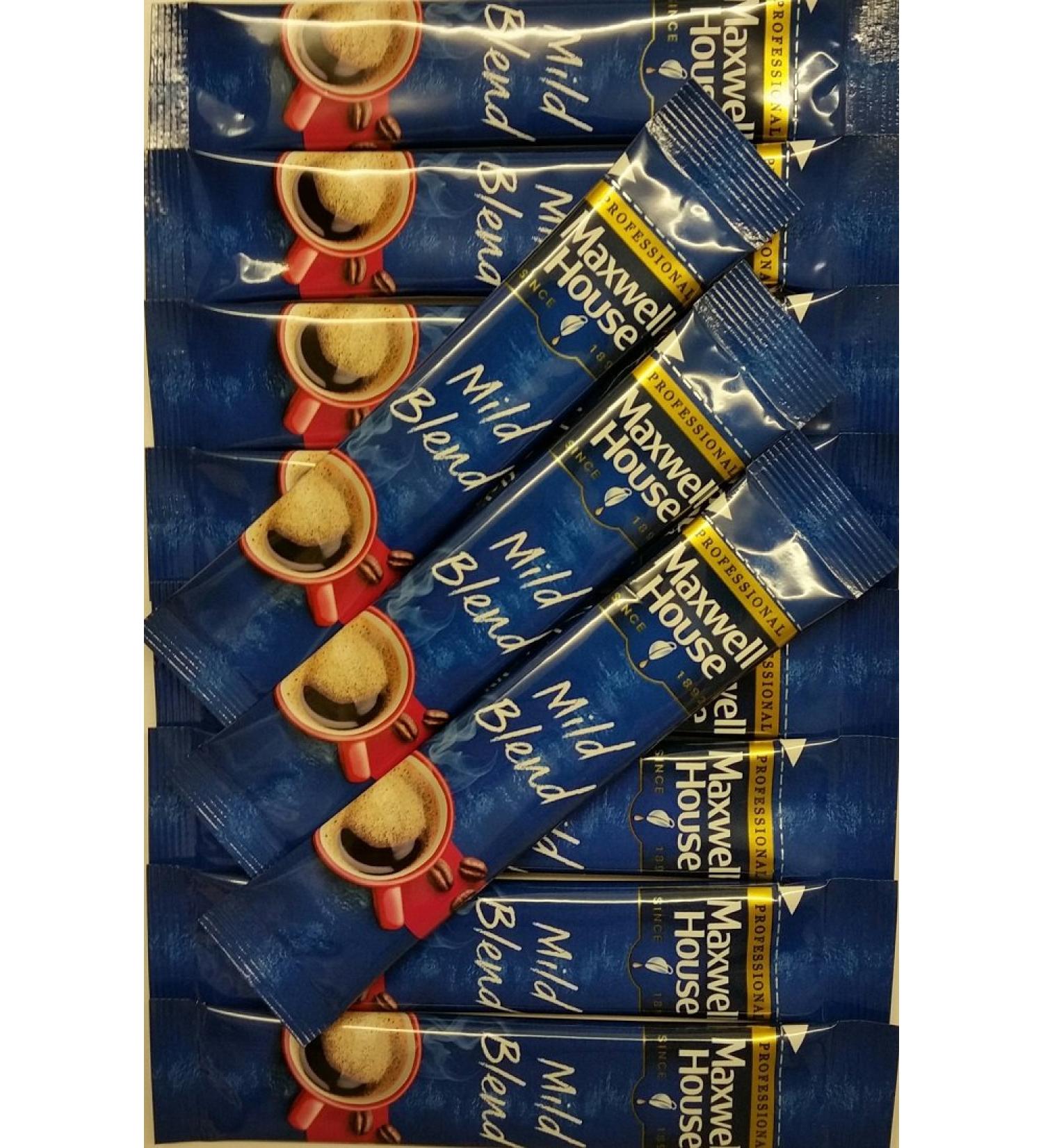 100 (4 x 25) Maxwell House Mild - Individual One Cup Instant Coffee Sachets