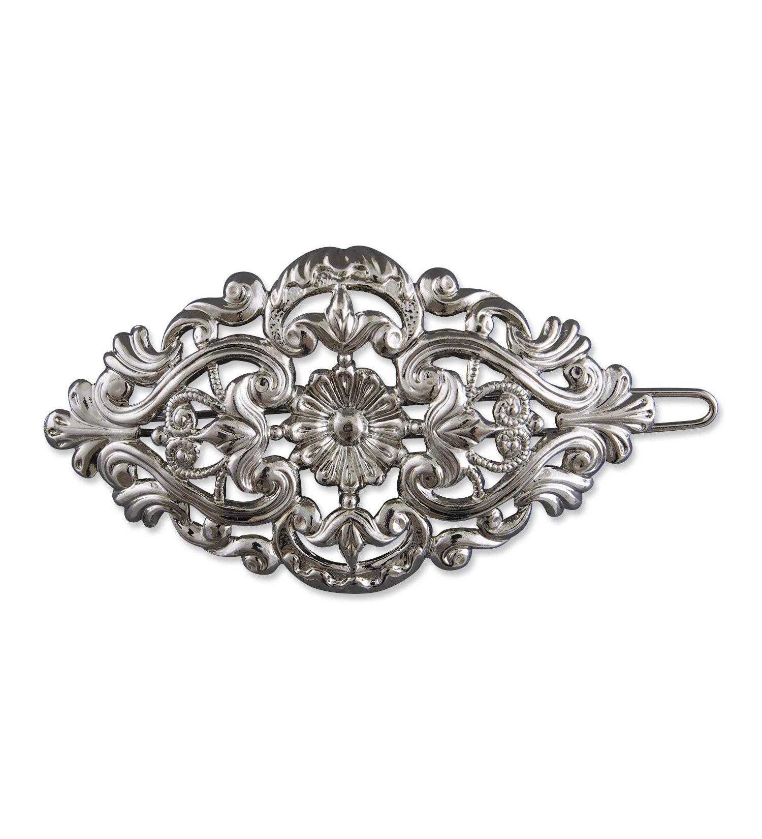 Rivelle Damen Trachten Haarspange alt-silber 5 8 cm | Vintage Haarschmuck f r Hochzeit | Metall Silber - Internationaler Versand - Buy Online on GoSupps.com