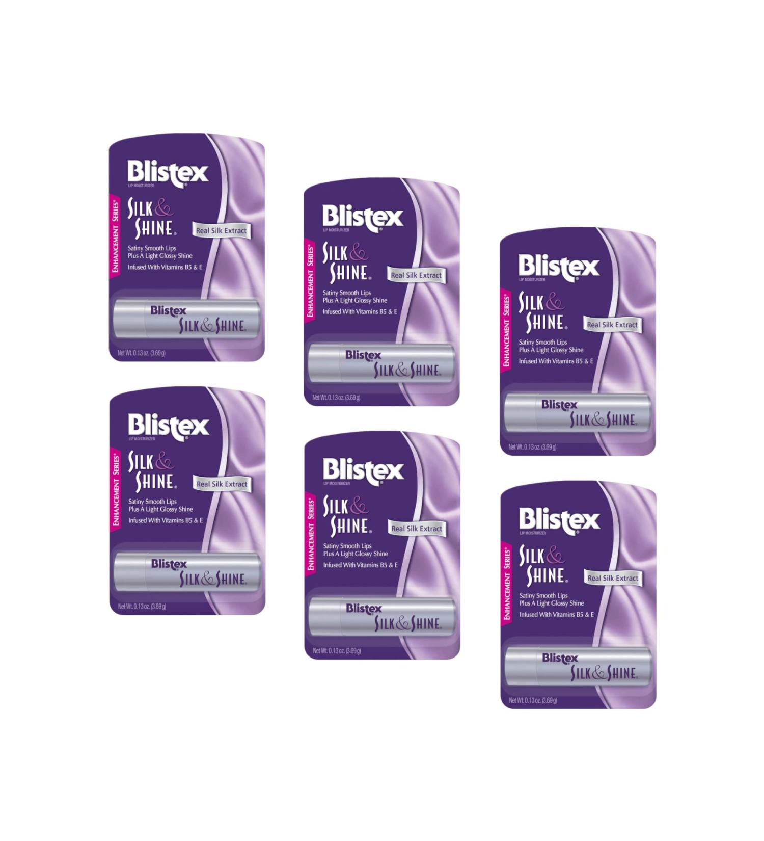 Blistex Silk & Shine Lip Moisturizer 0.13 oz Pack of 6 - Buy Online on GoSupps.com