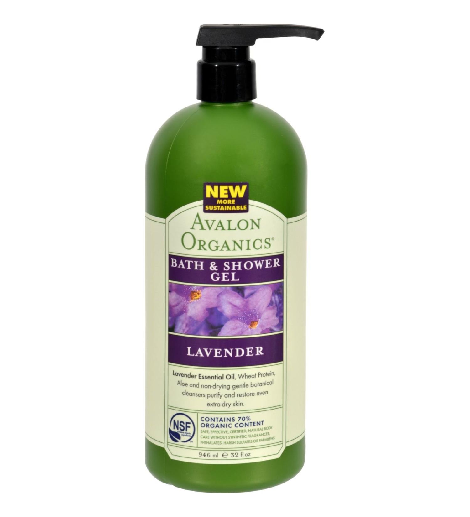 Avalon Organics: Therapeutic Bath & Shower Gel Lavender 32 oz (4 pack)