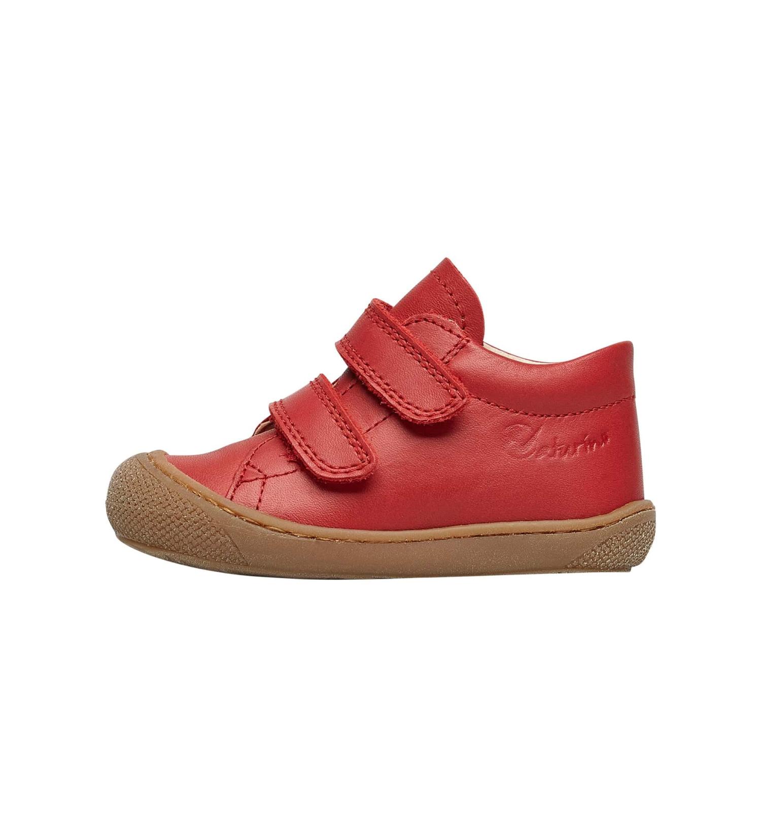 Naturino Cocoon VL Leather First-Steps Shoes - Size 2 UK Child - Pomegranate - Buy Online on GoSupps.com