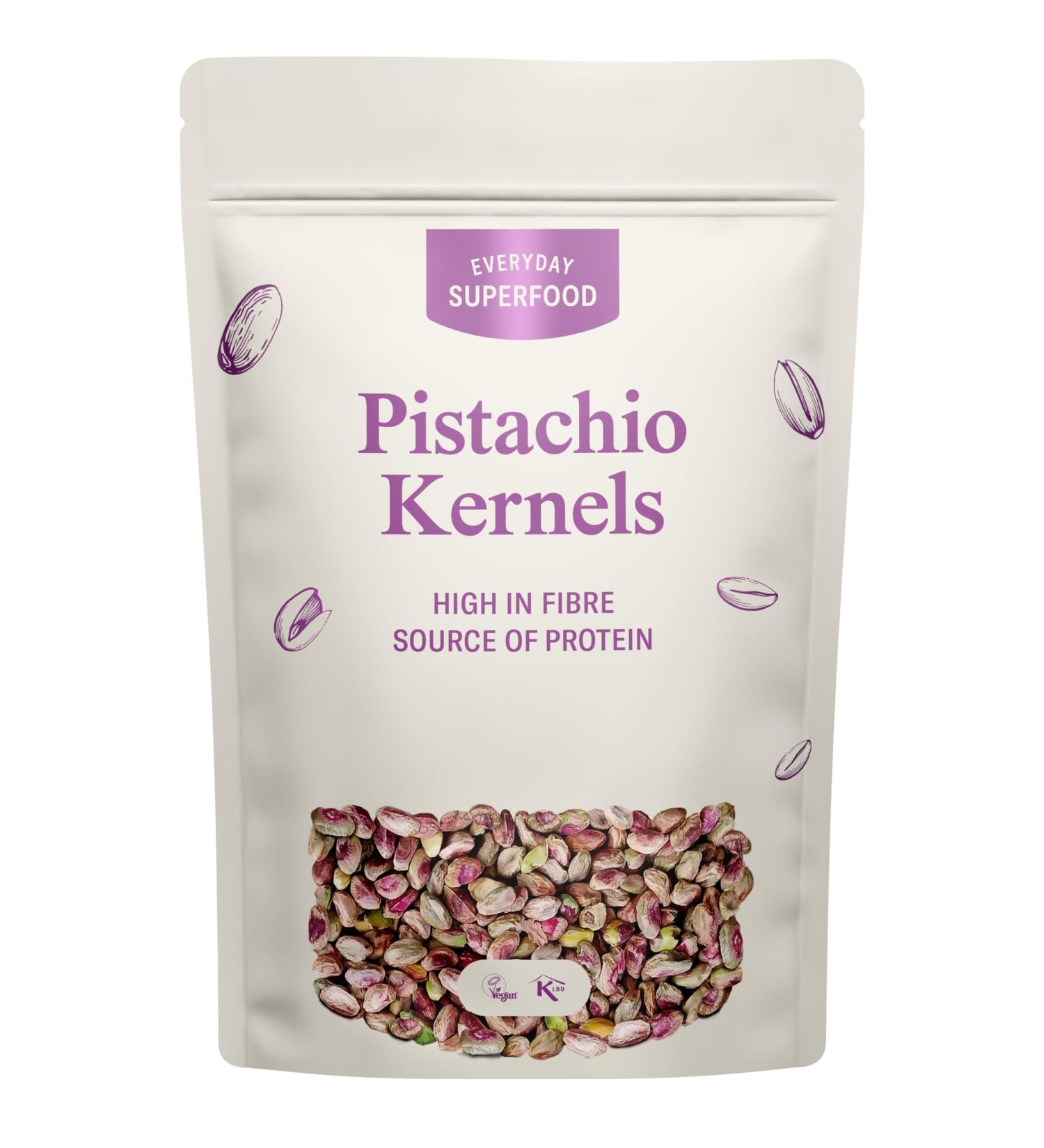 Pistachio Nuts Kernels 1kg Raw Shelled Pistachios Unsalted Pistachios Kernels Ideal for Pistachio Snacks or Desserts & Pudding by Everyday Superfood Pistachio 1 kg (Pack of 1)