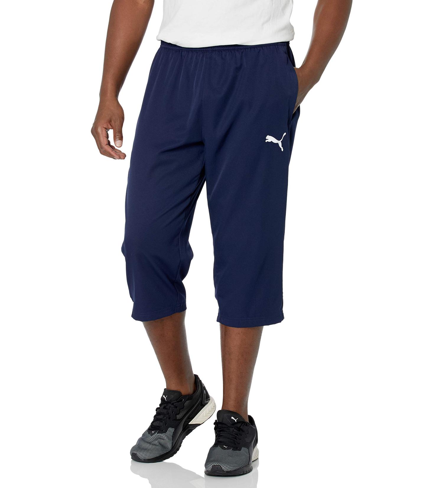 PUMA Men's Active Woven 3/4 Pants Large Peacoat