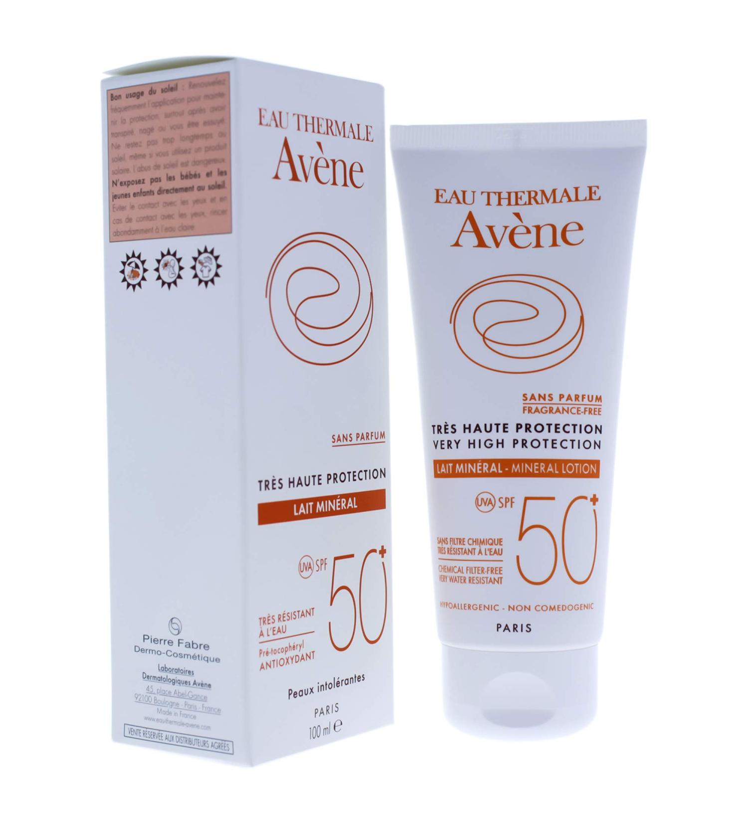 Very High Protection Spf 50+ Mineral Milk by Avene for Women - 3.4 oz Lotion