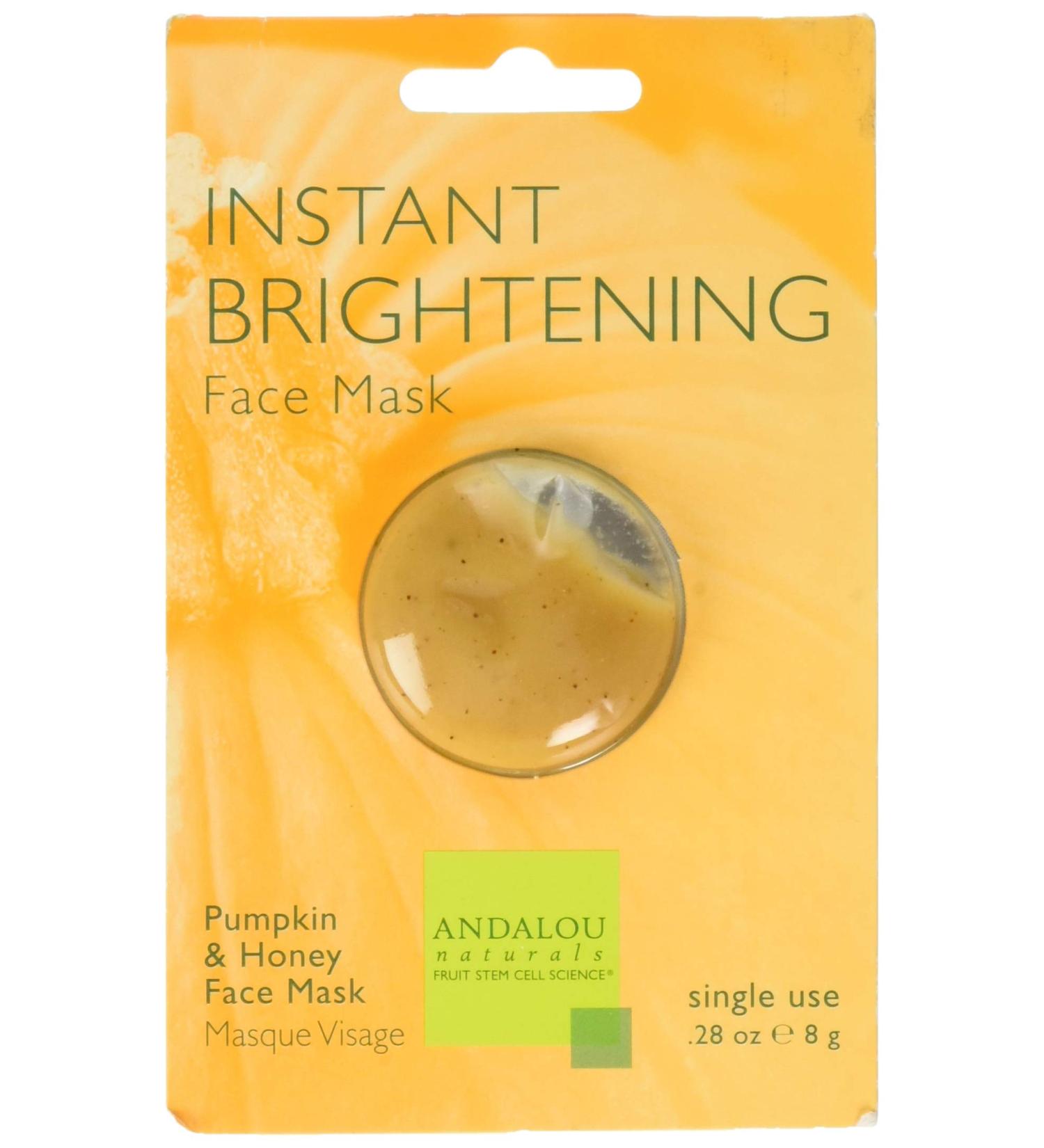 Andalou Naturals Instant Brightening Face Mask - .28 oz | Natural Face Mask - Buy Online on GoSupps.com